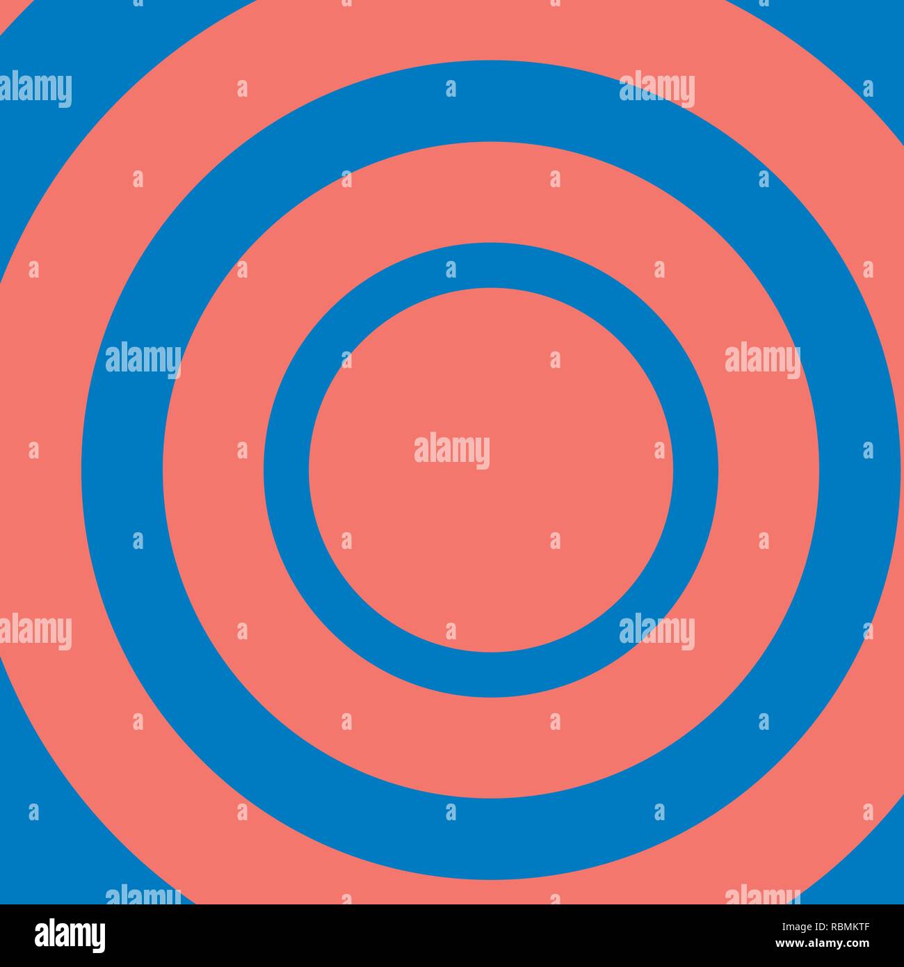 Vecteur de style moderne avec de multiples cercles en toile bleu et de couleur corail. Illustration de Vecteur