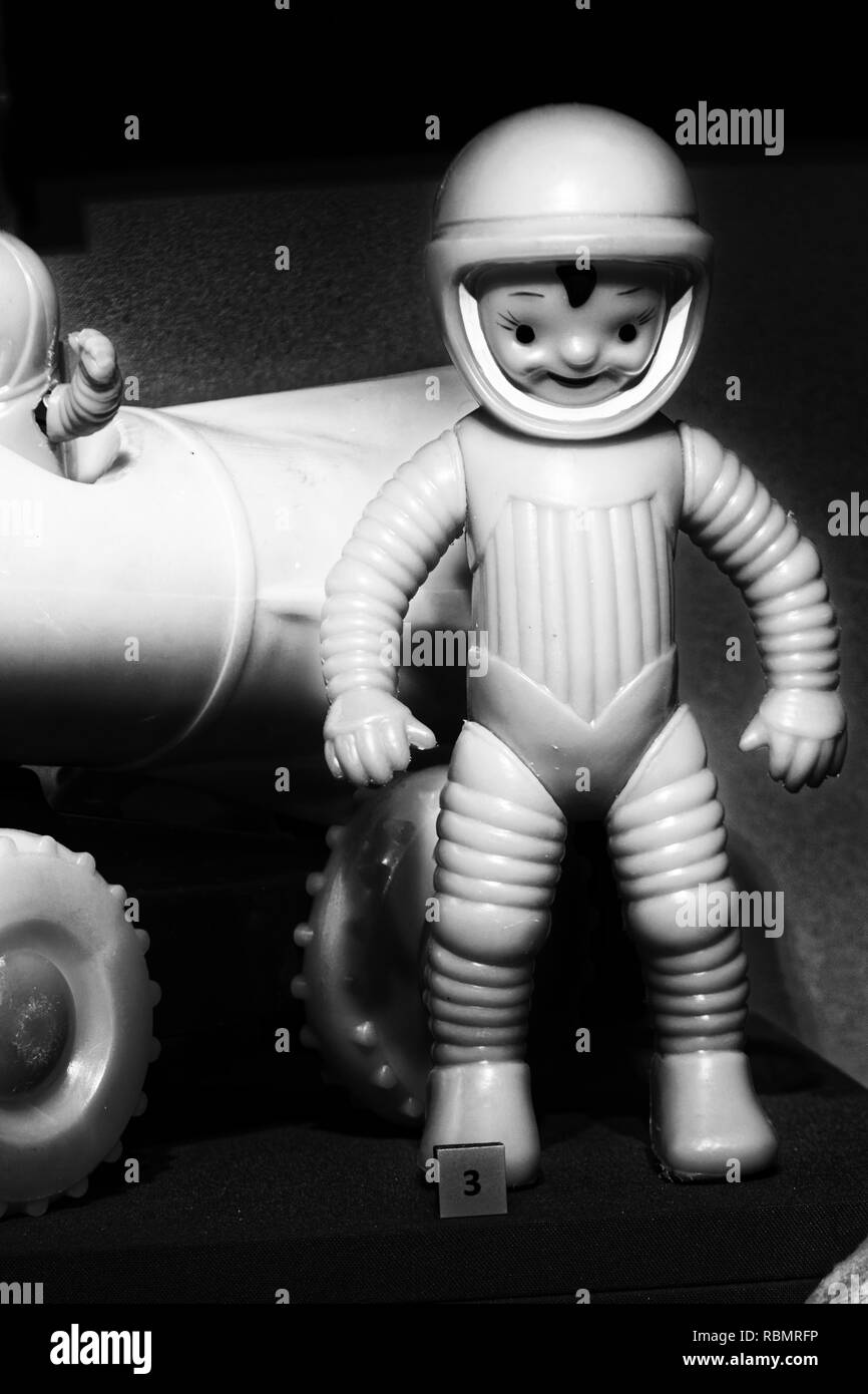 Vieille photo, poupée cosmonaut Banque D'Images