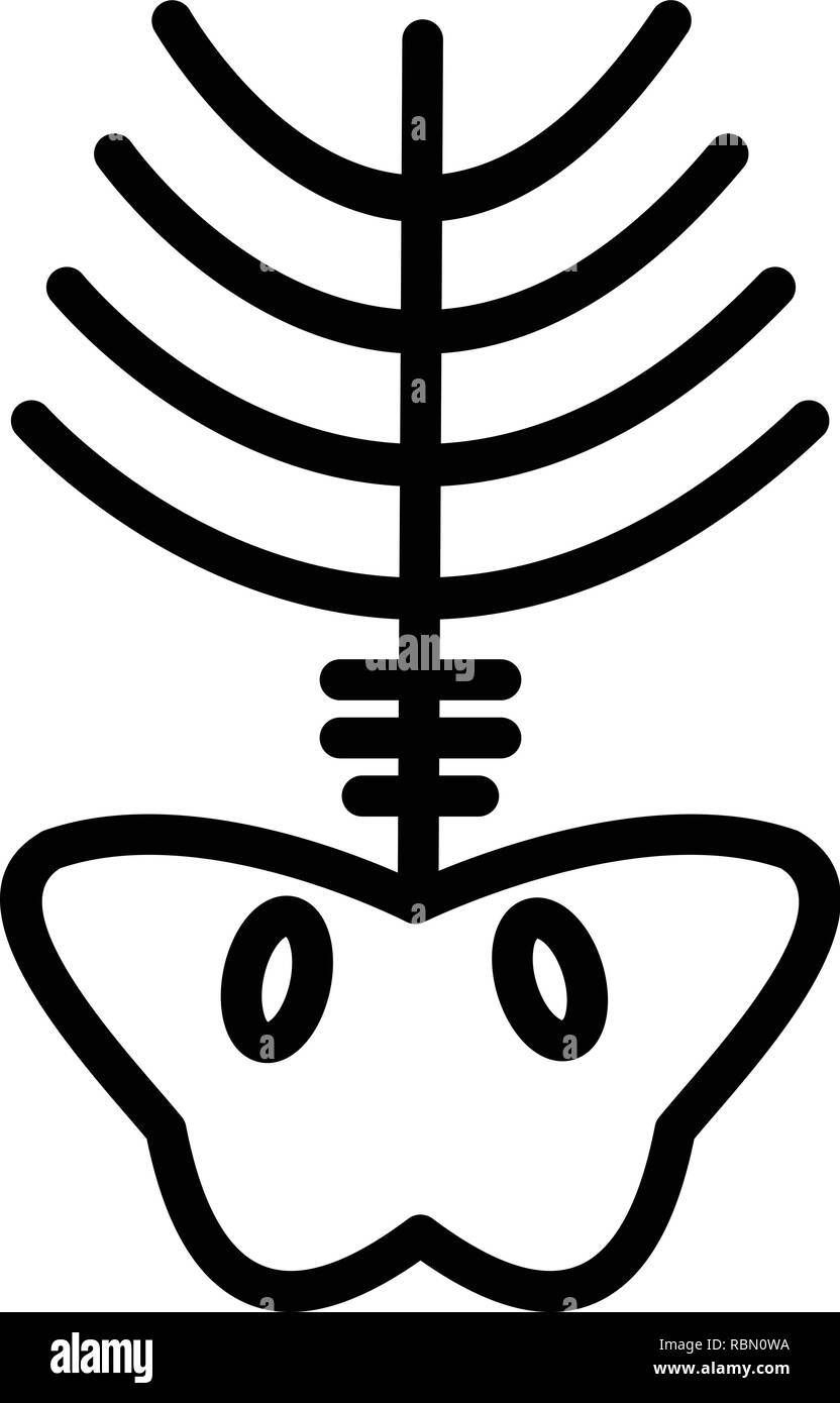 L'icône vecteur Xray Illustration de Vecteur