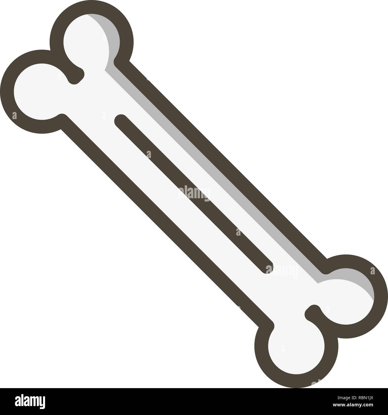 L'icône os vecteur Illustration de Vecteur