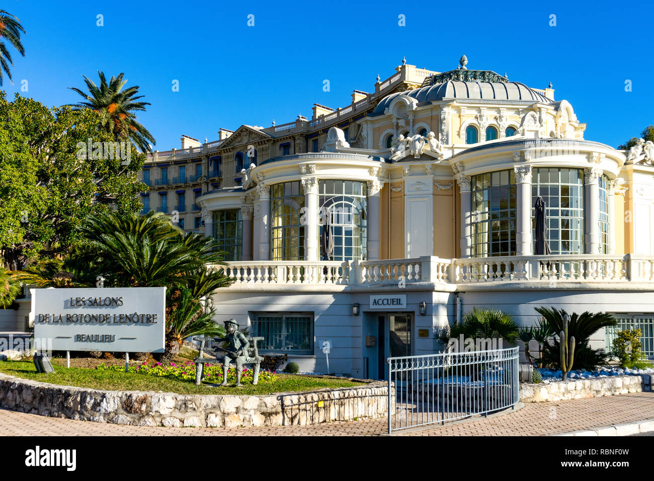 L'Europe. La France. Alpes-Maritimes (06). Beaulieu-sur-Mer. La Rotonde, xixe siècle l'architecture Belle Époque Banque D'Images