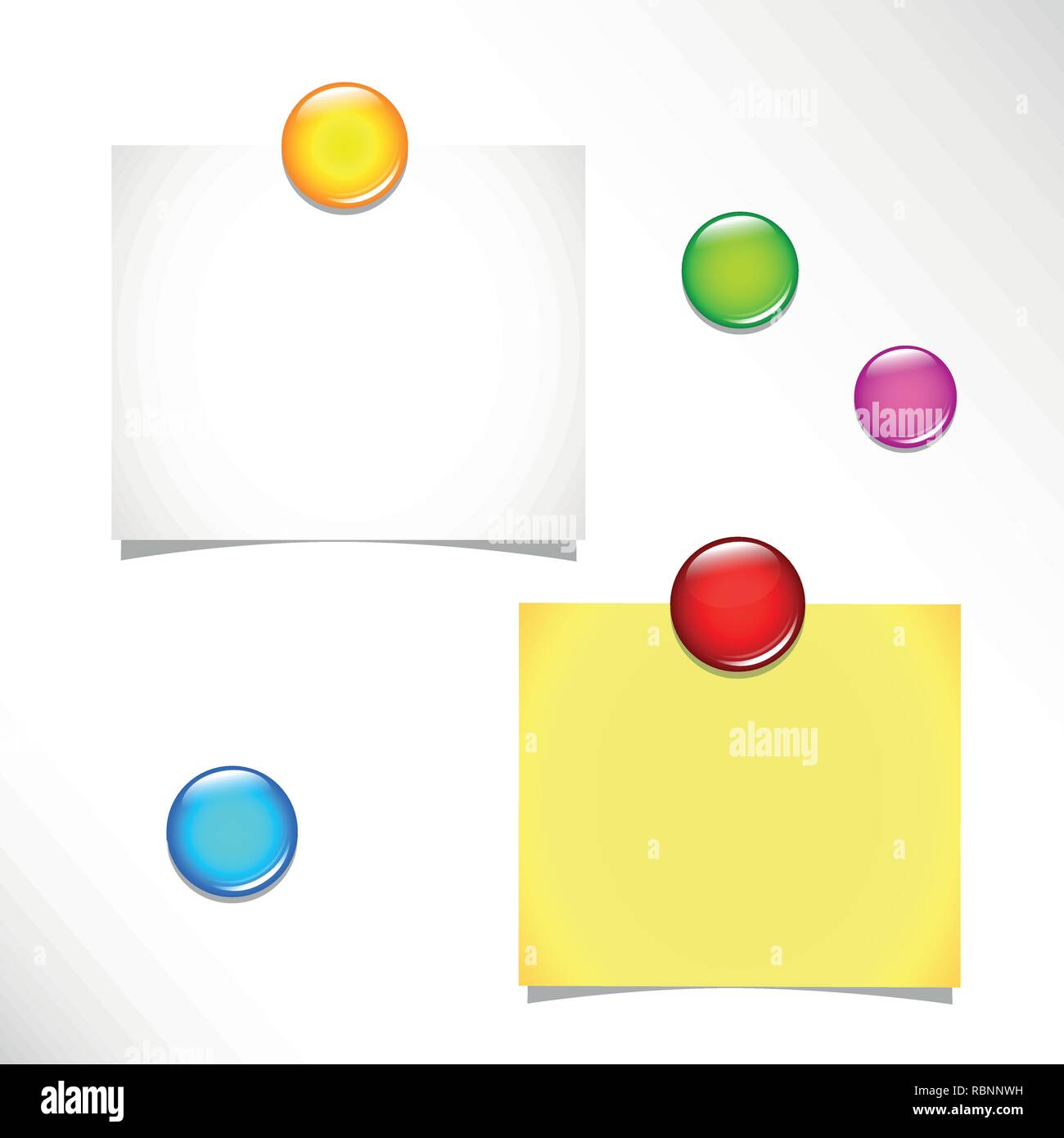Blank colorful sticky notes set Banque de photographies et d'images à haute  résolution - Alamy