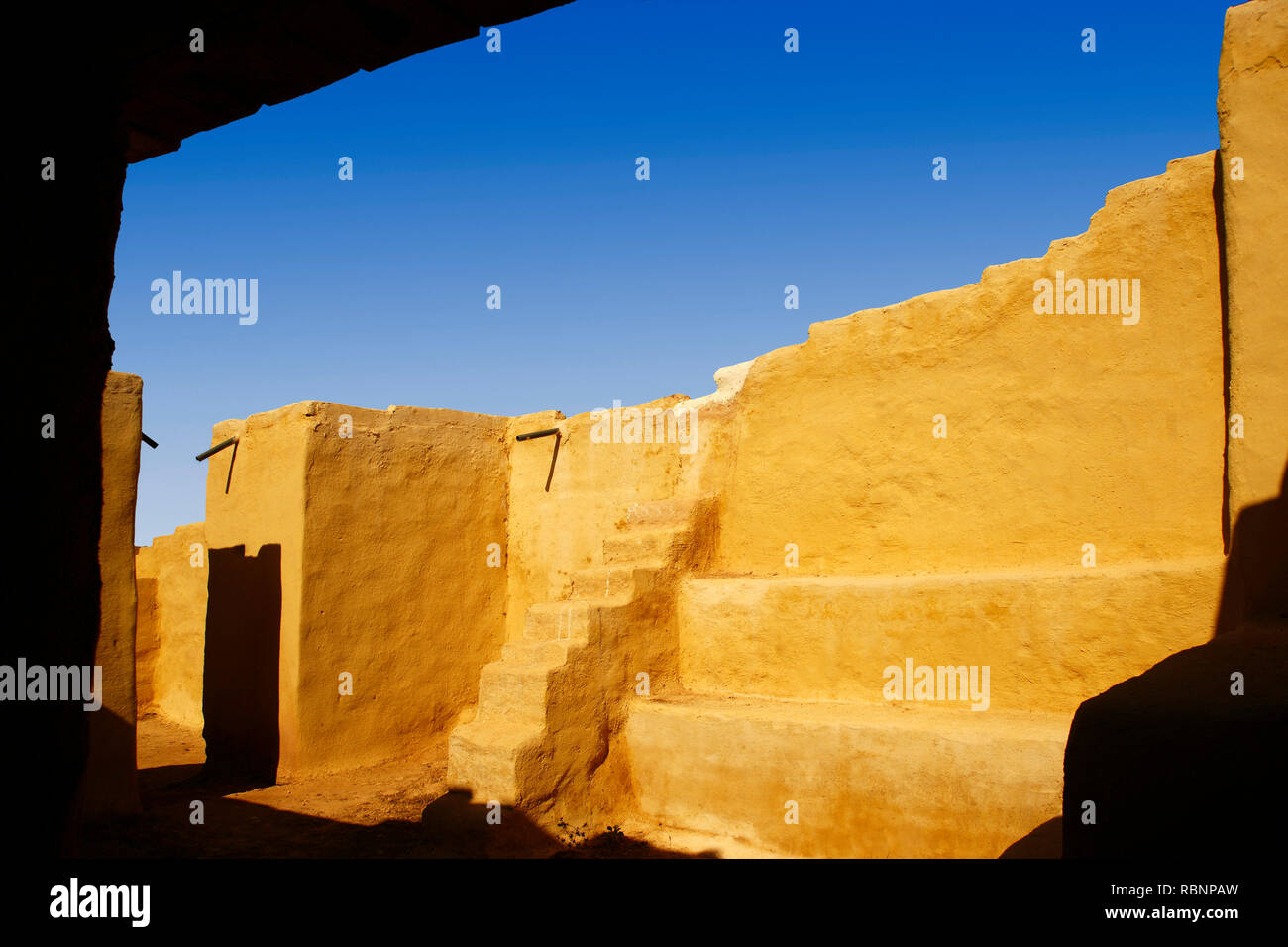 Royal Palace, 4-3.000 av. de la Bibliothèque où le célèbre comprimés a été fondée. D'Ebla, en Syrie, au Moyen-Orient Banque D'Images