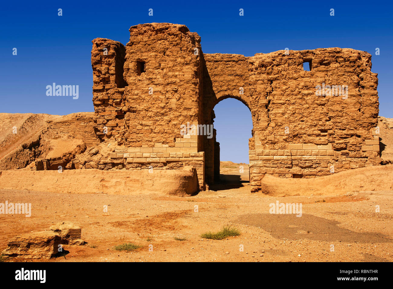 La Porte de Palmyre, Dura-Europos. La Syrie, au Moyen-Orient Banque D'Images