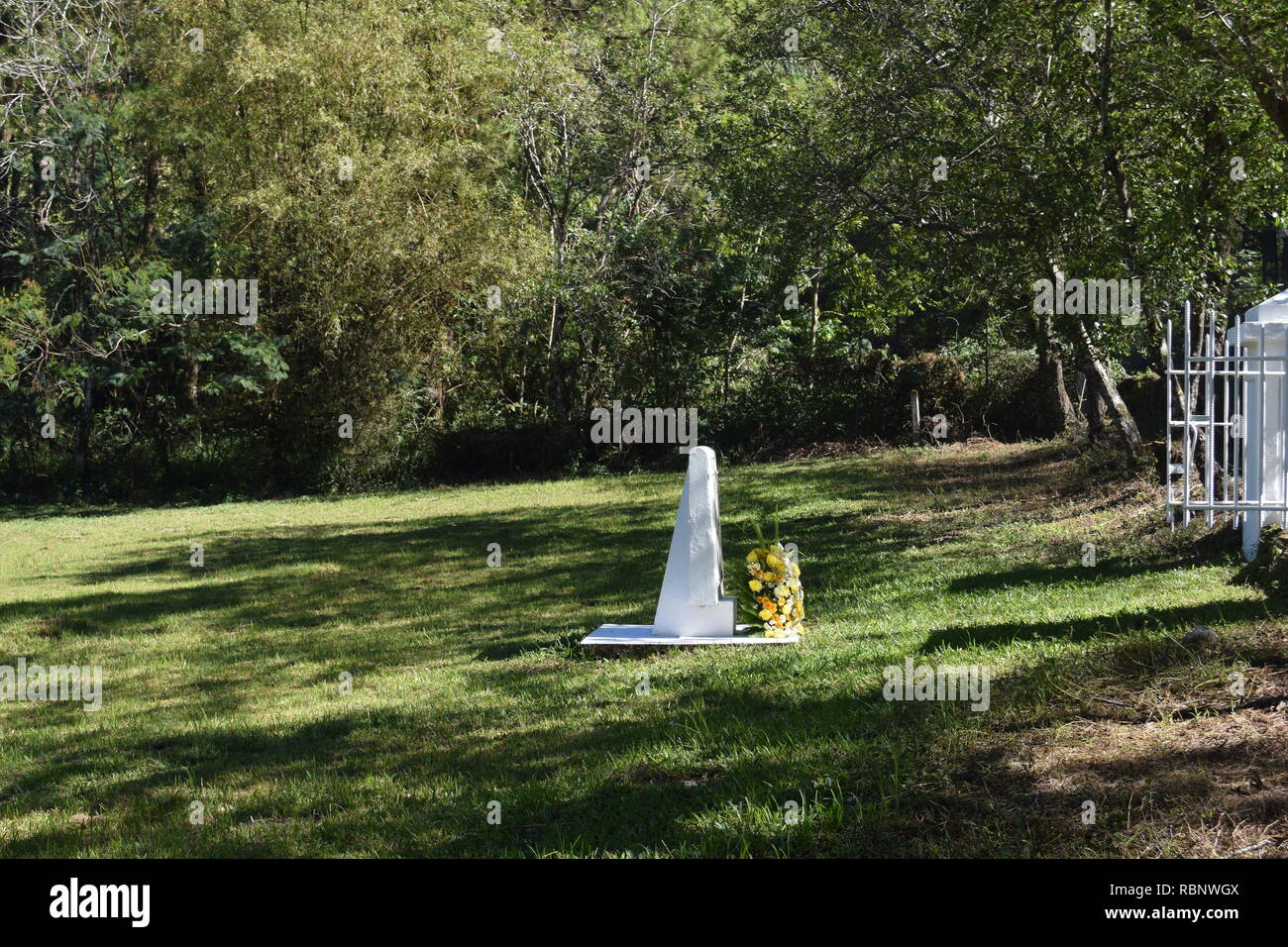 La 2ème.Phil-Am, cimetière des anciens combattants est le lieu de sépulture de victimes militaires et civiles des guerres étrangères et des laïcs intégrés dans le Camp John Hay Banque D'Images