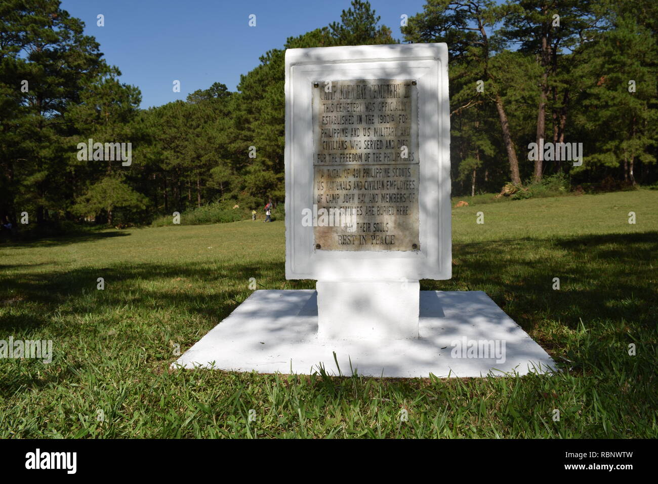 La 2ème.Phil-Am, cimetière des anciens combattants est le lieu de sépulture de victimes militaires et civiles des guerres étrangères et des laïcs intégrés dans le Camp John Hay Banque D'Images