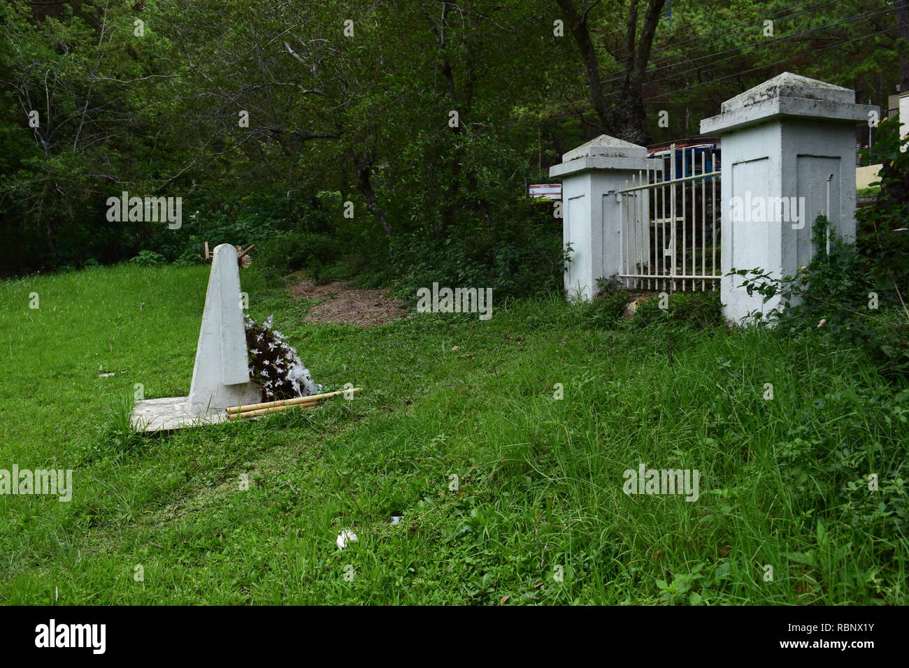 La 2ème.Phil-Am, cimetière des anciens combattants est le lieu de sépulture de victimes militaires et civiles des guerres étrangères et des laïcs intégrés dans le Camp John Hay Banque D'Images