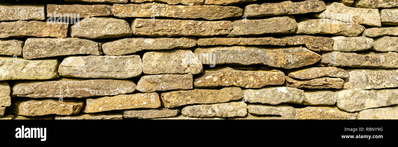 Contexte - mur de pierres sèches - Cotswolds - UK Banque D'Images