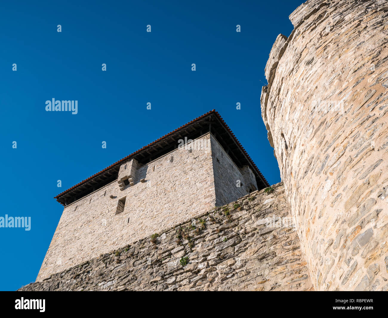 Avis de Mendoza Mendoza/Château près de la tour de Vitoria-Gasteiz, Alava, Pays Basque, Espagne Banque D'Images