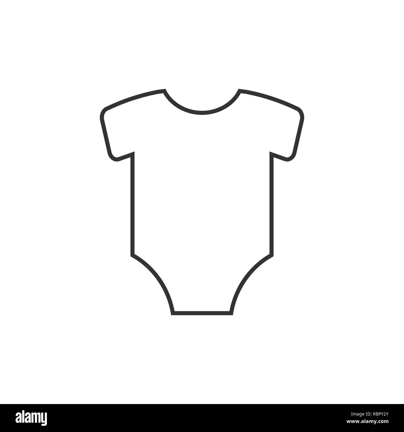 Enfants Onesie icône. Illustration vectorielle, modèle plat. Illustration de Vecteur