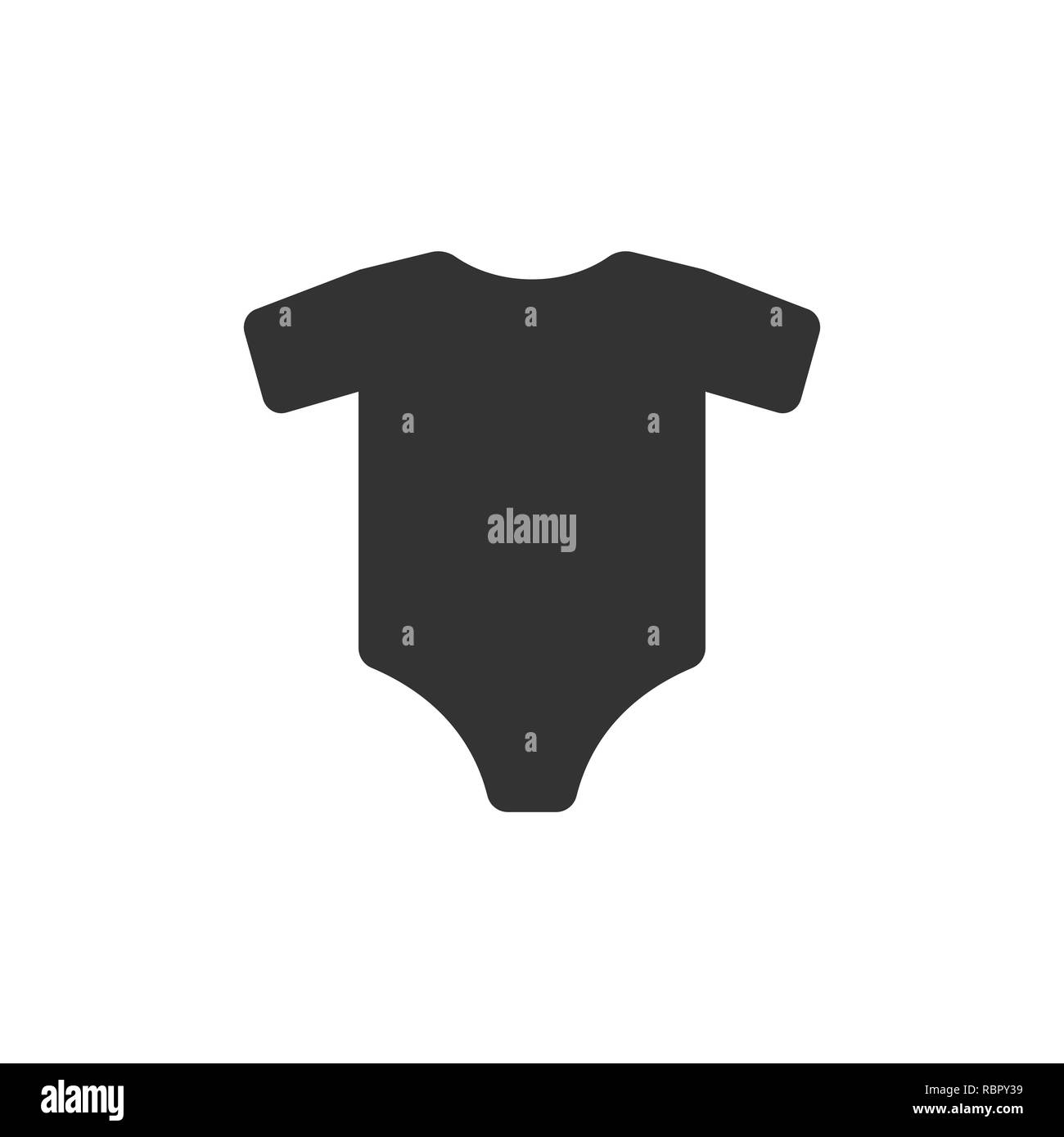 Enfants Onesie icône. Illustration vectorielle, modèle plat. Illustration de Vecteur