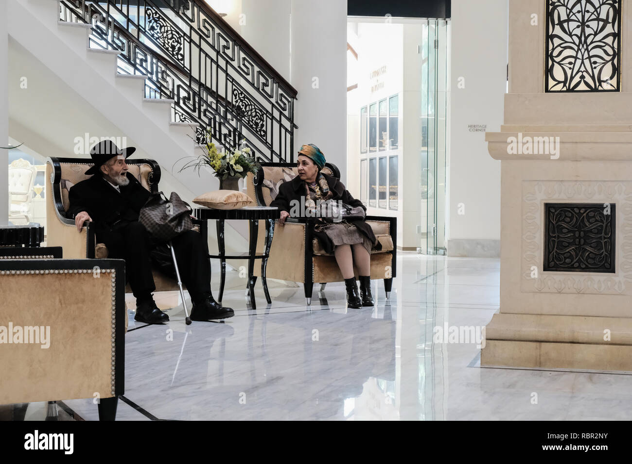 La Jérusalem Waldorf Astoria Hotel est situé à l'angle de l'Agron et David Hamelech rues dans un bâtiment qui abritait le luxe propriété arabe Palac Banque D'Images