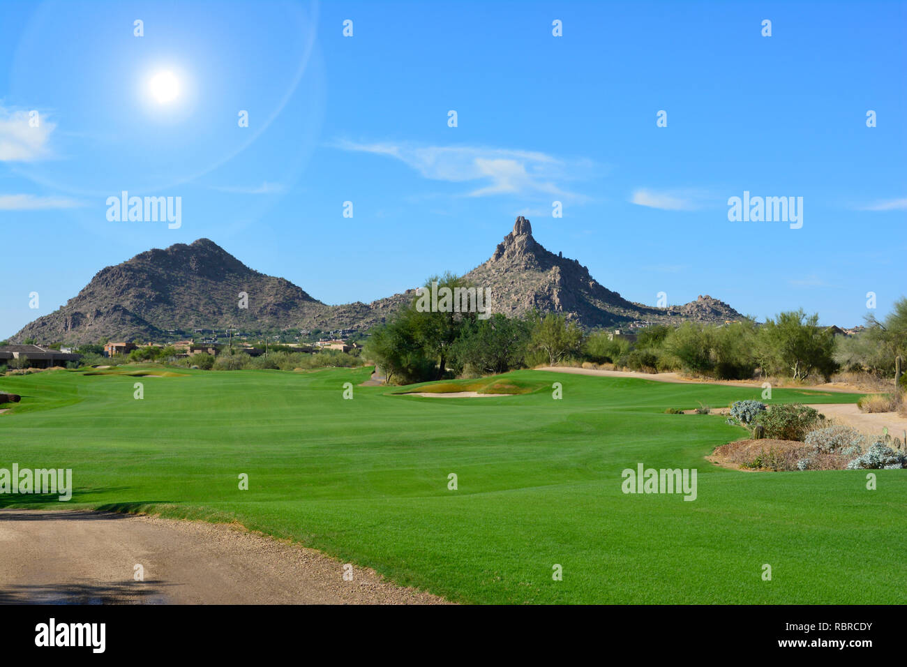 Scottsdale, Arizona Golf Course Banque D'Images