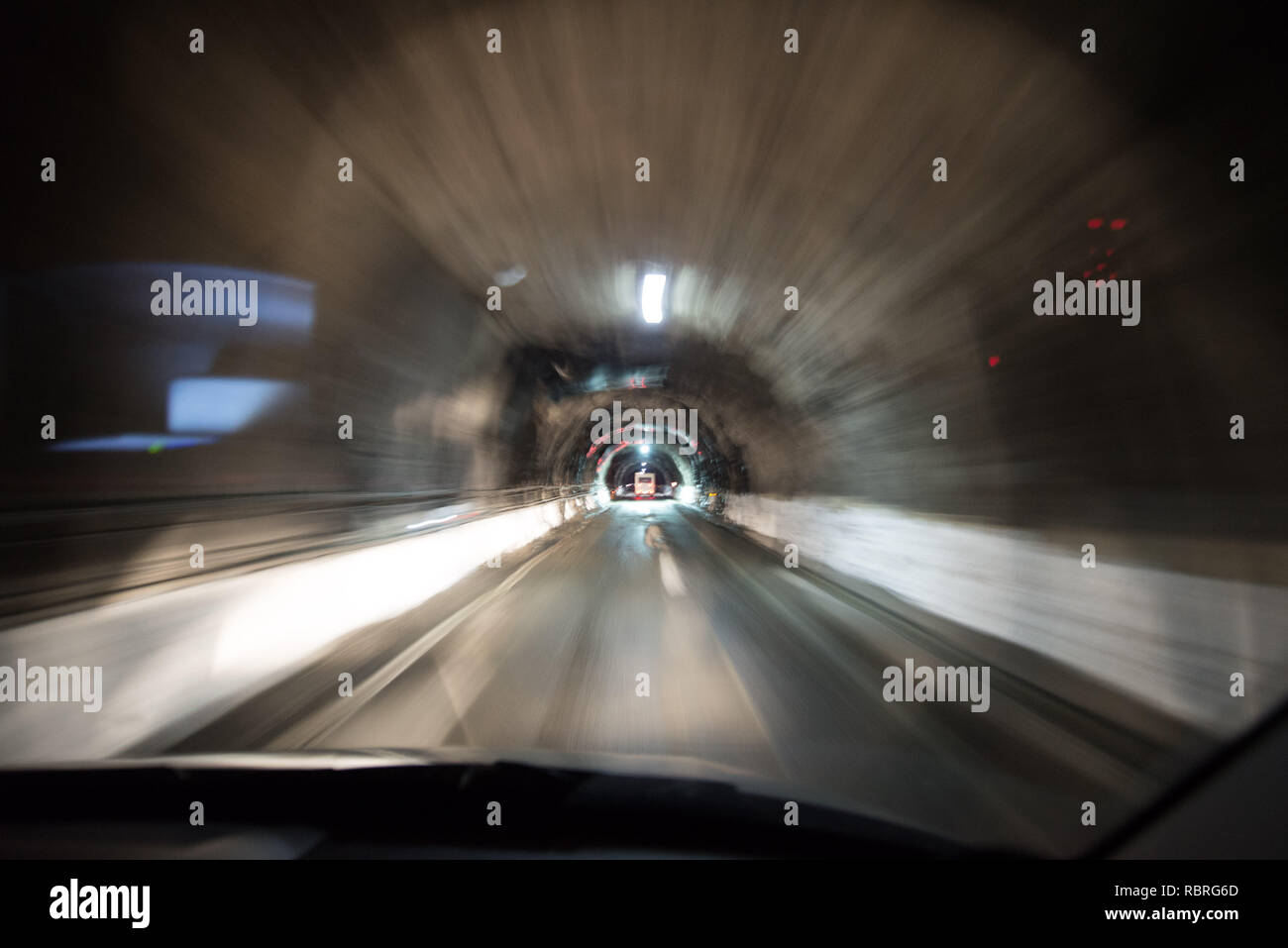 La Vision de tunnel, Tunnel de Homer, Fiordland Banque D'Images