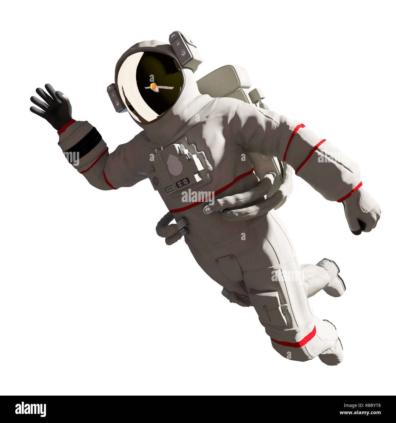 Illustration d'un astronaute. Banque D'Images