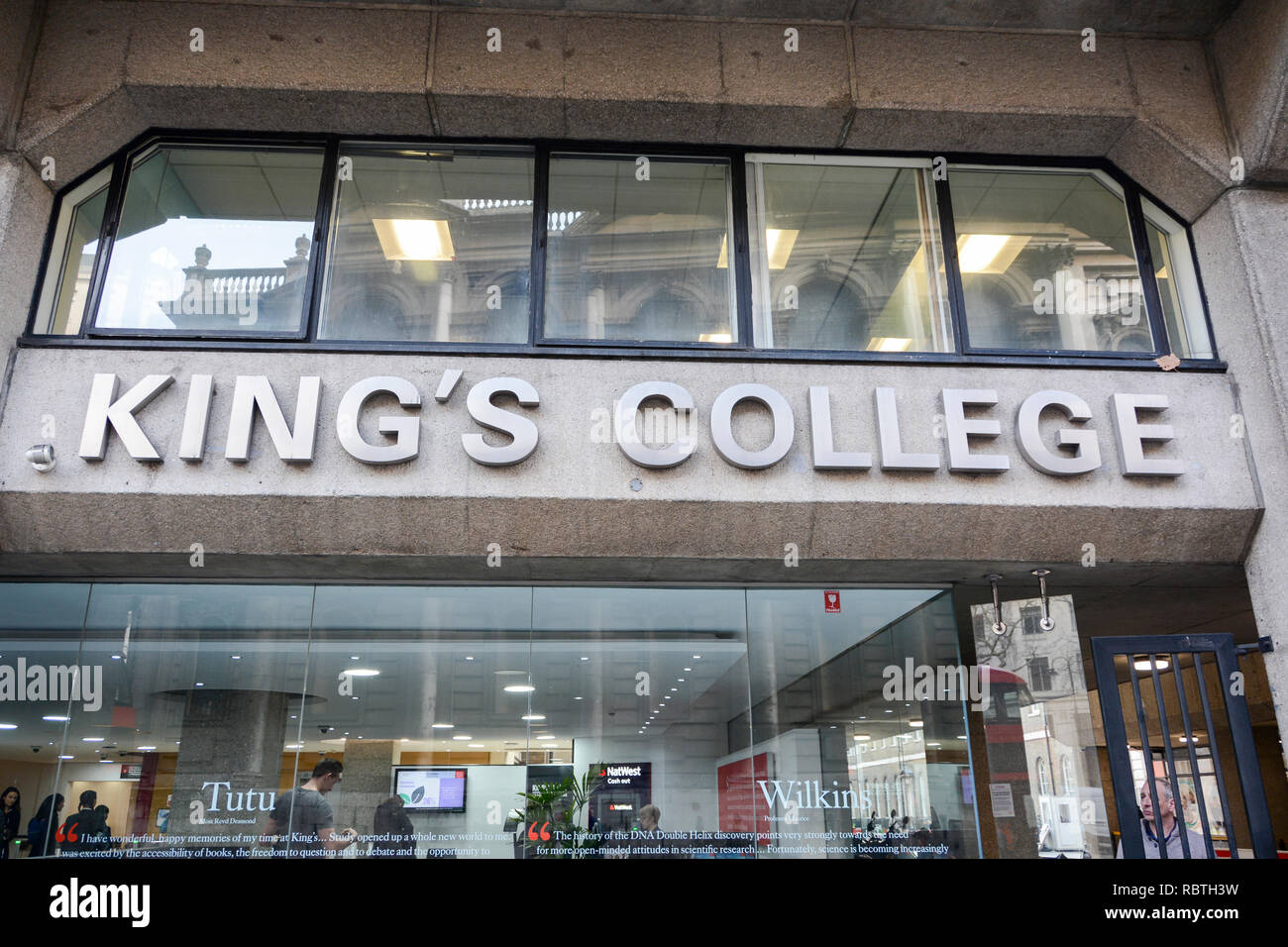 KIng's College, Campus Strand, London, UK Banque D'Images