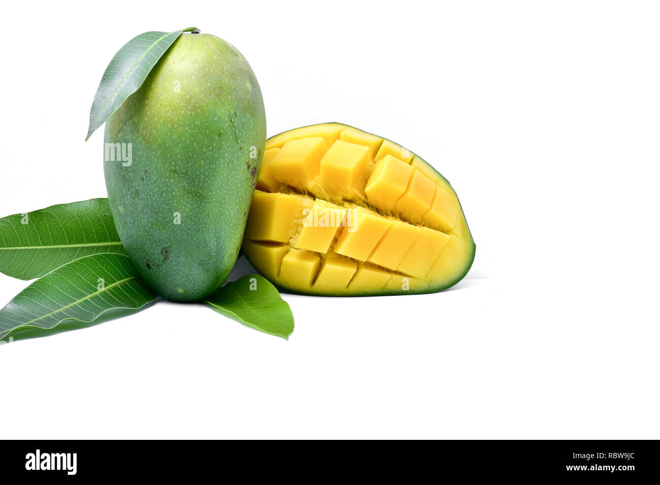 Mangue fraîche in a white background studio Banque D'Images