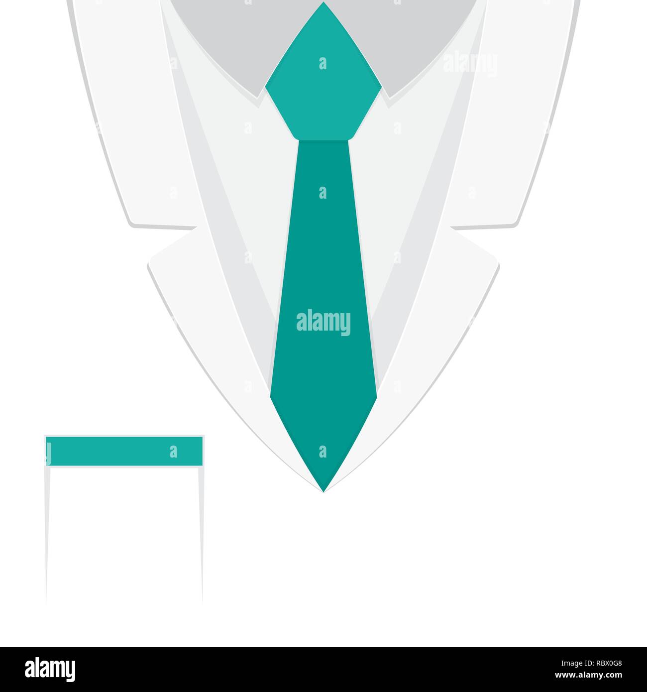 Un costume ou de médecins en blouse de laboratoire modèle plat. Vector illustration. Medical background. Journée de la santé. Jour médecins Illustration de Vecteur