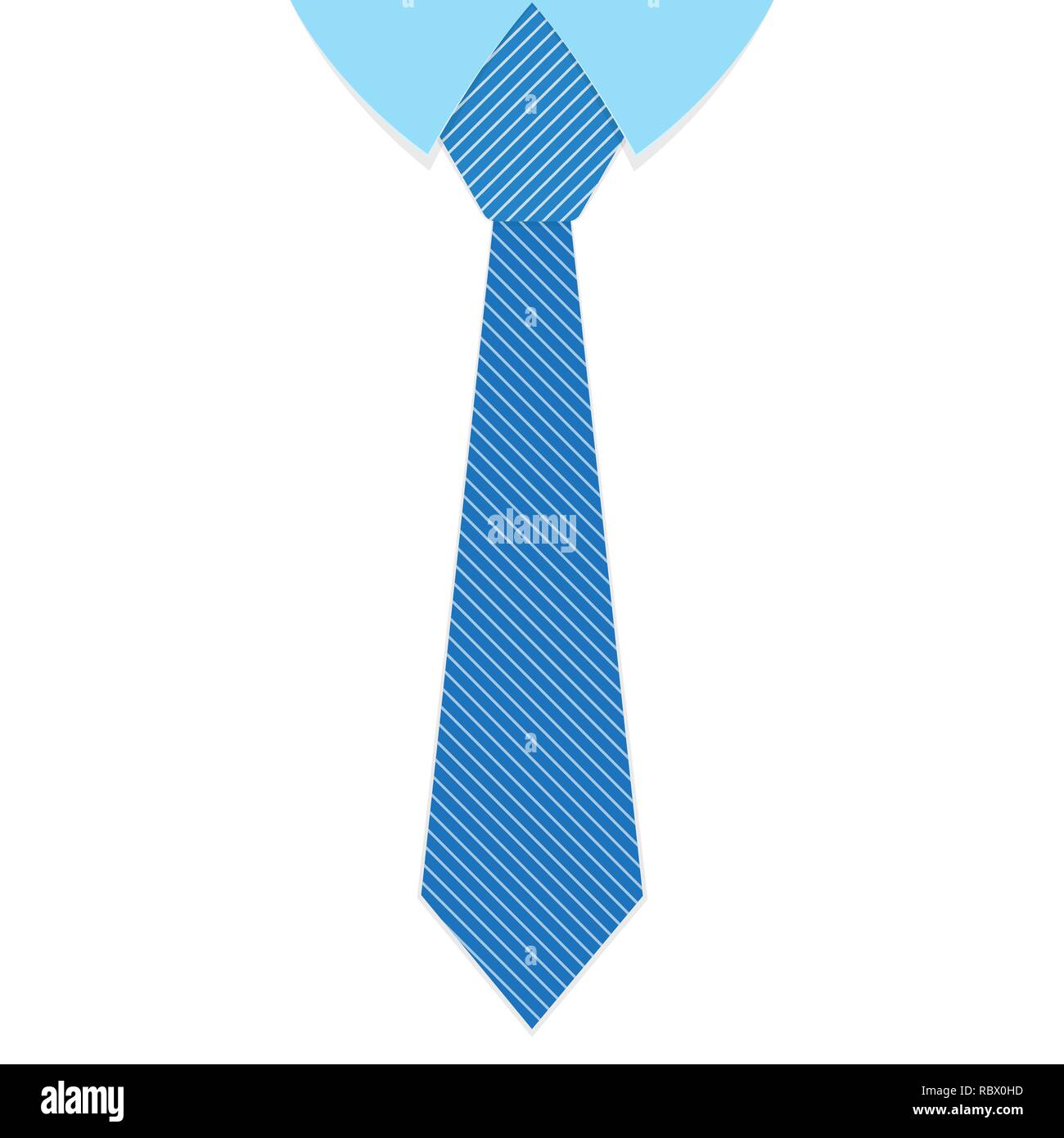 Cravate bleue Banque d'images vectorielles - Alamy