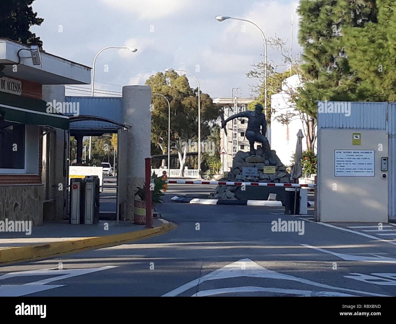 Acuartelamiento Alférez Rojas Navarrete (cuartel militar de Rabasa), Alicante. Banque D'Images