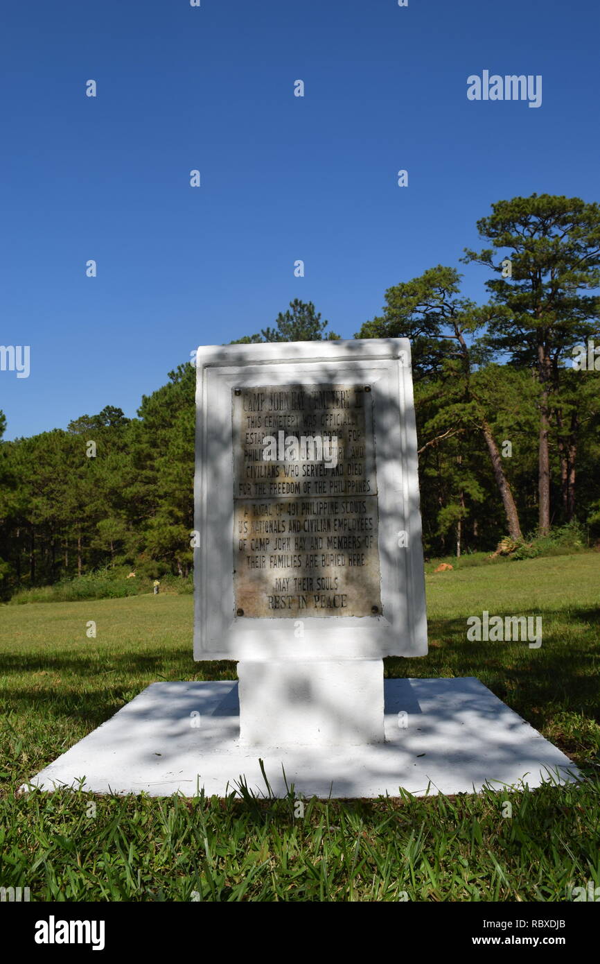 Memorial Day à la 2ème.Phil-Am, cimetière des anciens combattants qui est le lieu de sépulture de victimes militaires et civiles de guerres à l'étranger Banque D'Images