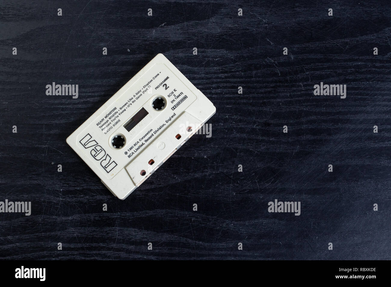Libération de la fin de la cassette David Bowie Scary Monsters Photo Stock  - Alamy