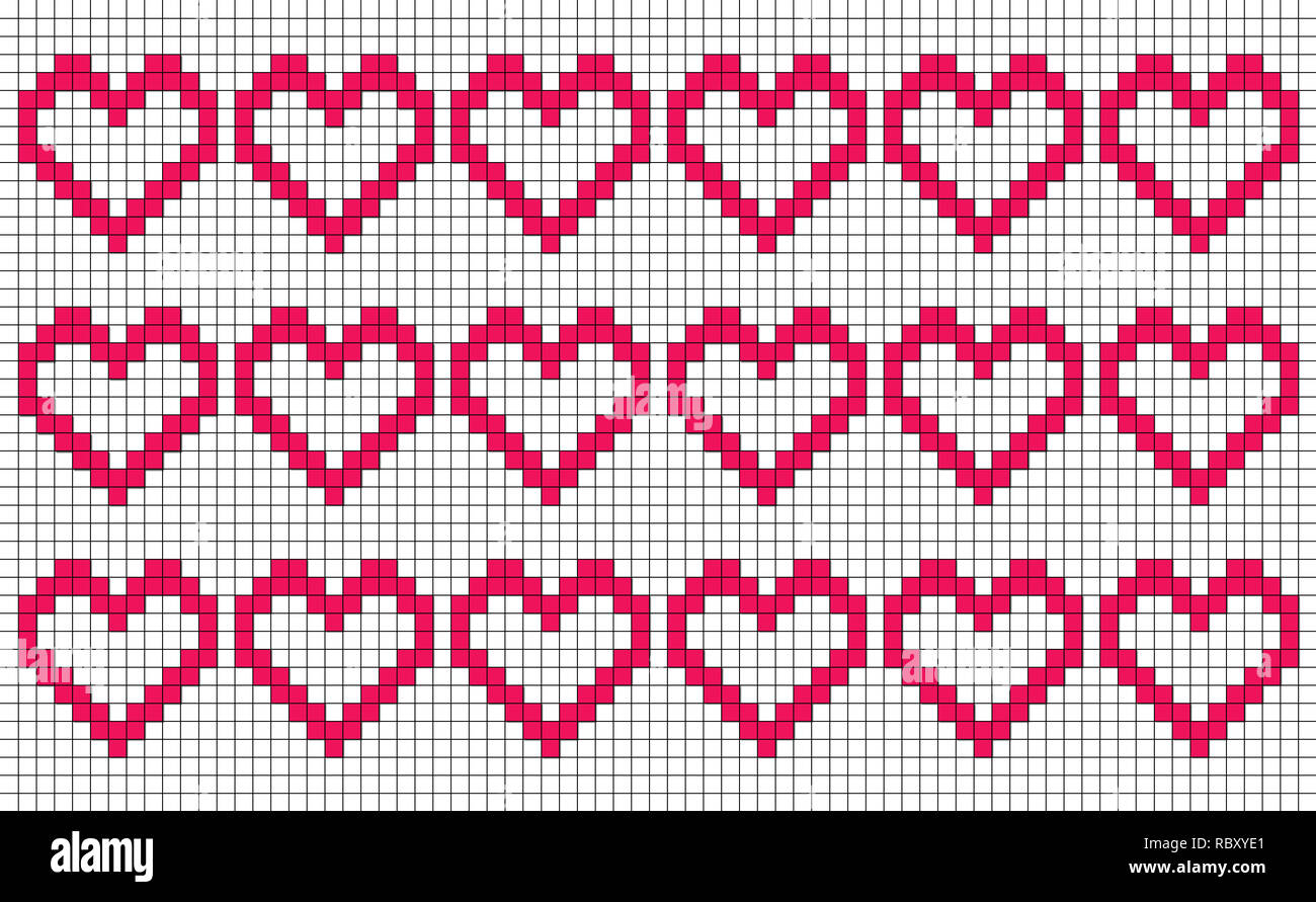 Point de croix pixel art Banque de photographies et d’images à haute ...