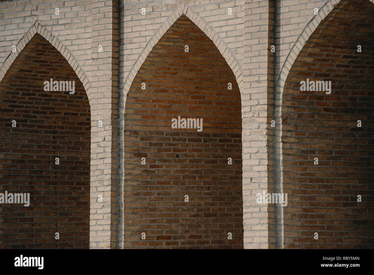 Détails de la maçonnerie à Boukhara, Ouzbékistan. Banque D'Images