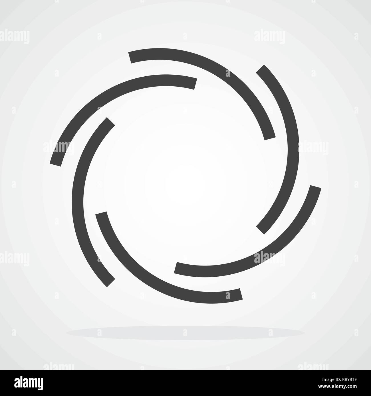 L'icône de l'accent. Vector illustration. Diaphragme ouverture icône. L'icône de caméra isolée Illustration de Vecteur