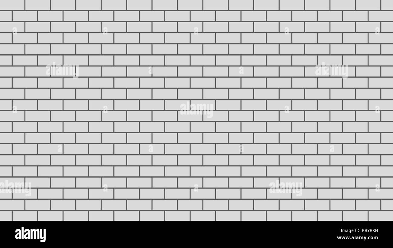 La texture du mur en brique blanche. Vector illustration. Brick wall background Illustration de Vecteur
