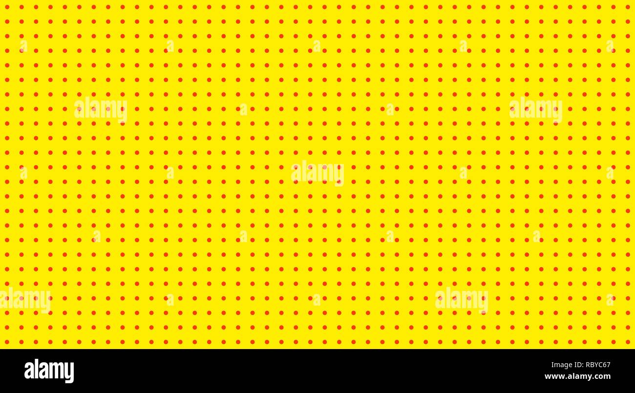 Le Pop Art l'arrière-plan. Retro dotted background. Vector illustration. Pop art jaune demi-ton motif. Illustration de Vecteur