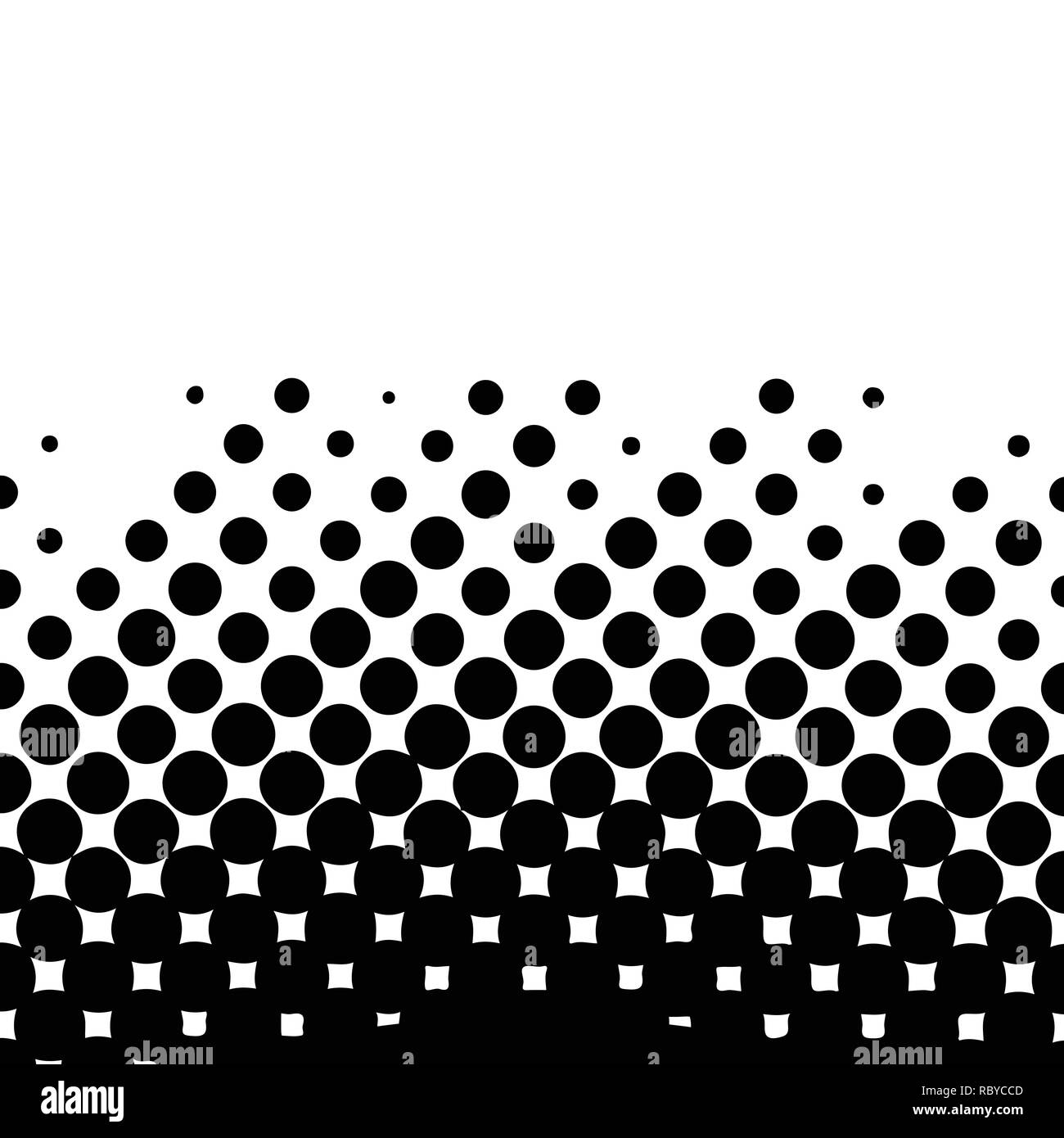 Le Pop Art l'arrière-plan. Retro dotted background. Vector illustration. Modèle pop art monochrome de demi-teintes. Illustration de Vecteur