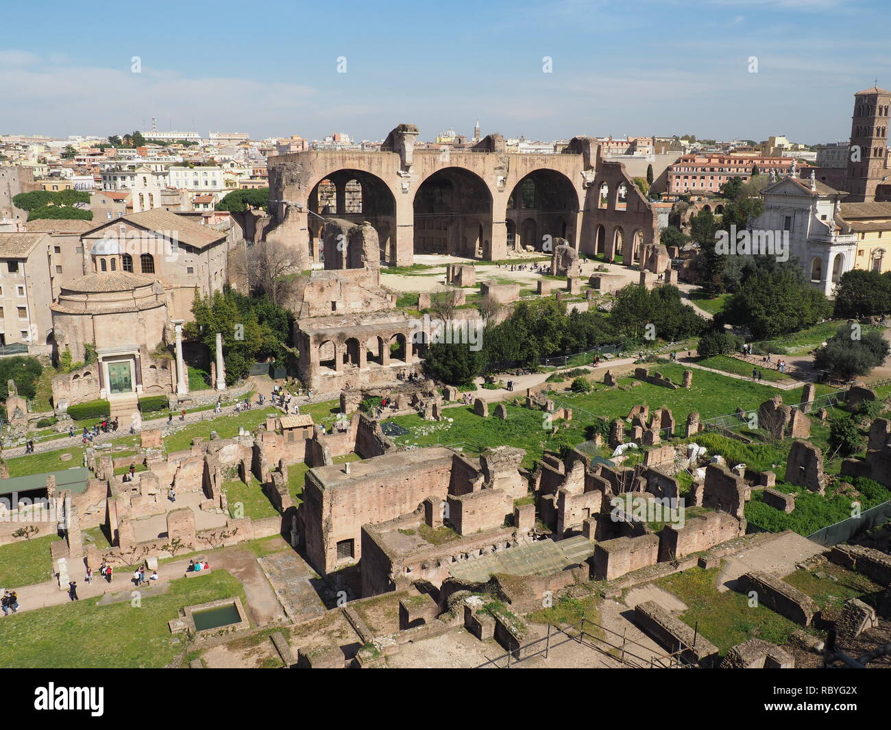 Forum romain - Rome Banque D'Images