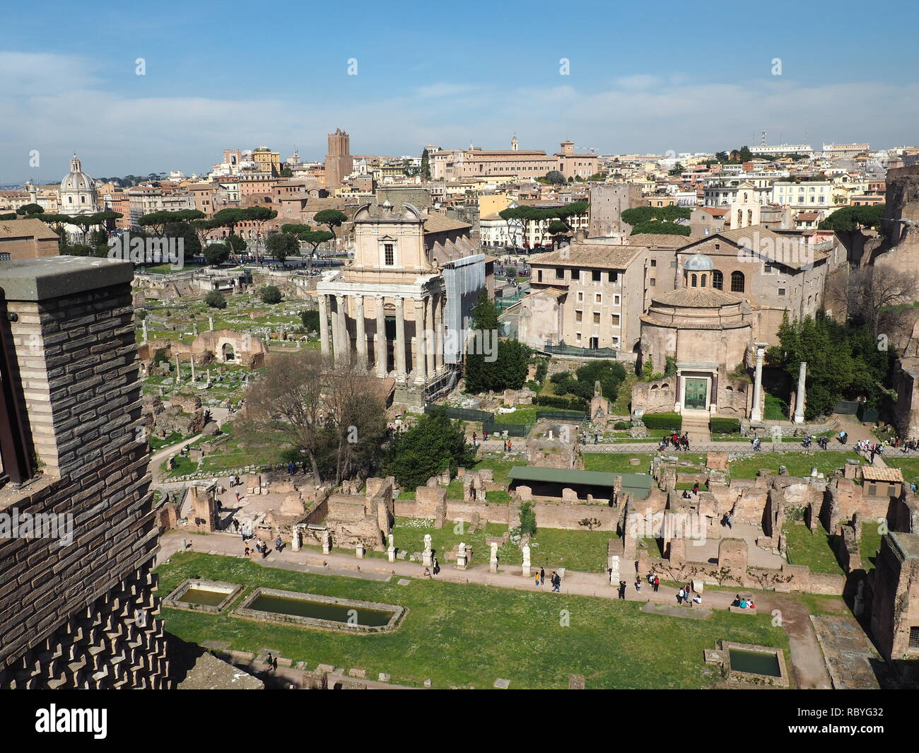 Forum romain - Rome Banque D'Images