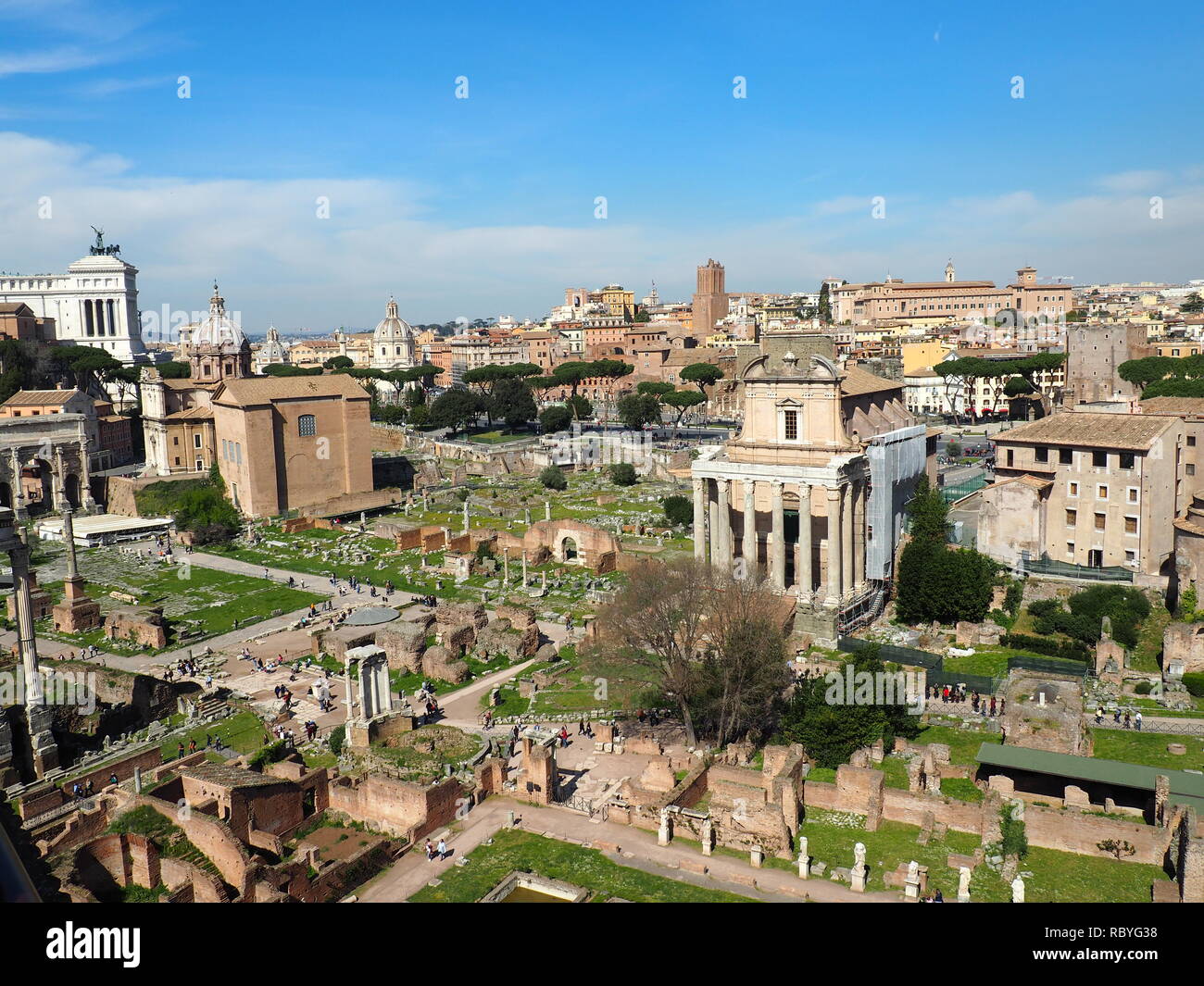 Forum romain - Rome Banque D'Images