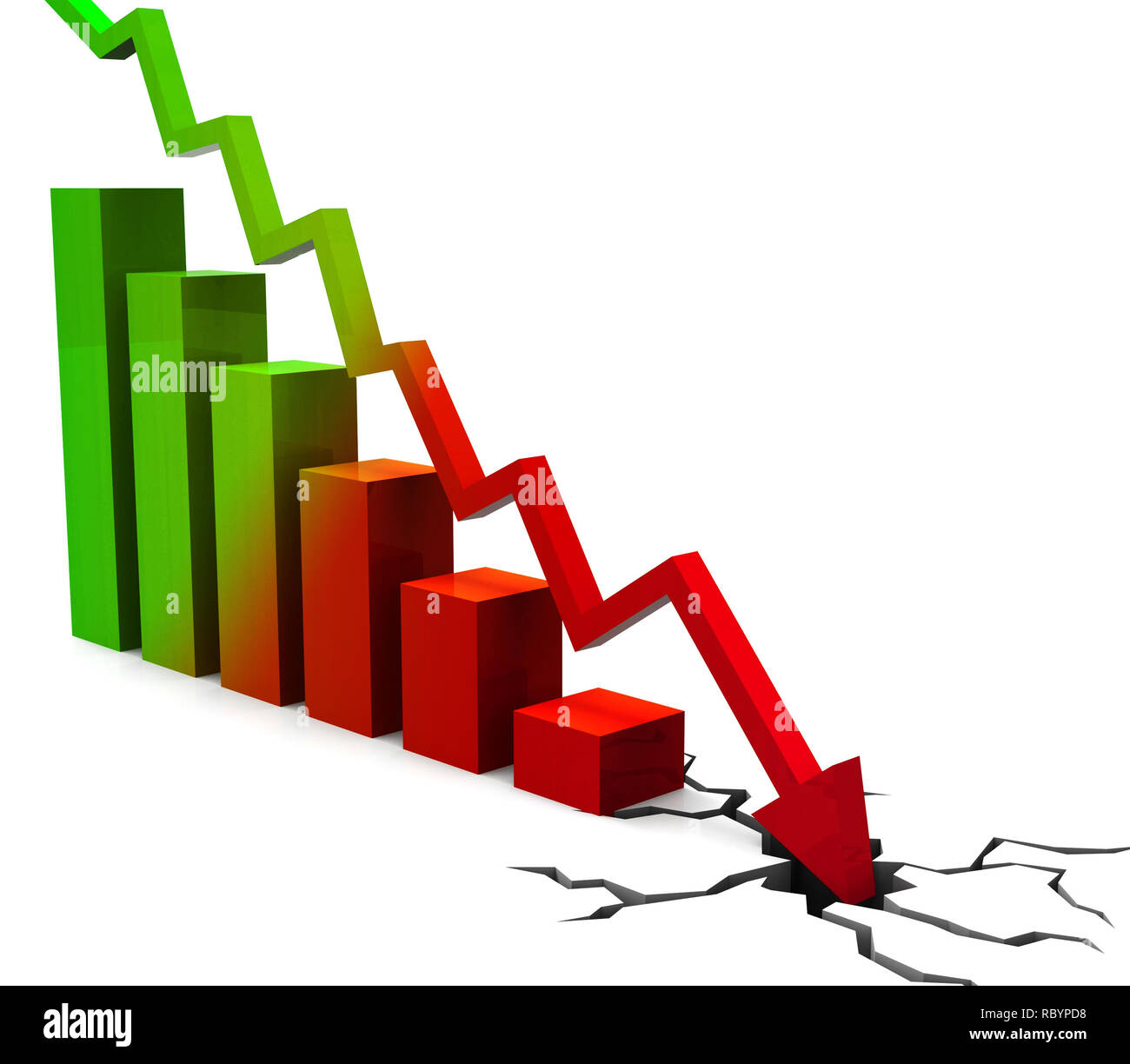 Trumponomics ou l'emporter sur l'économie Usa Gouvernement Finances Échec . Marché boursier et de l'économie aux États-Unis - 3d illustration Banque D'Images