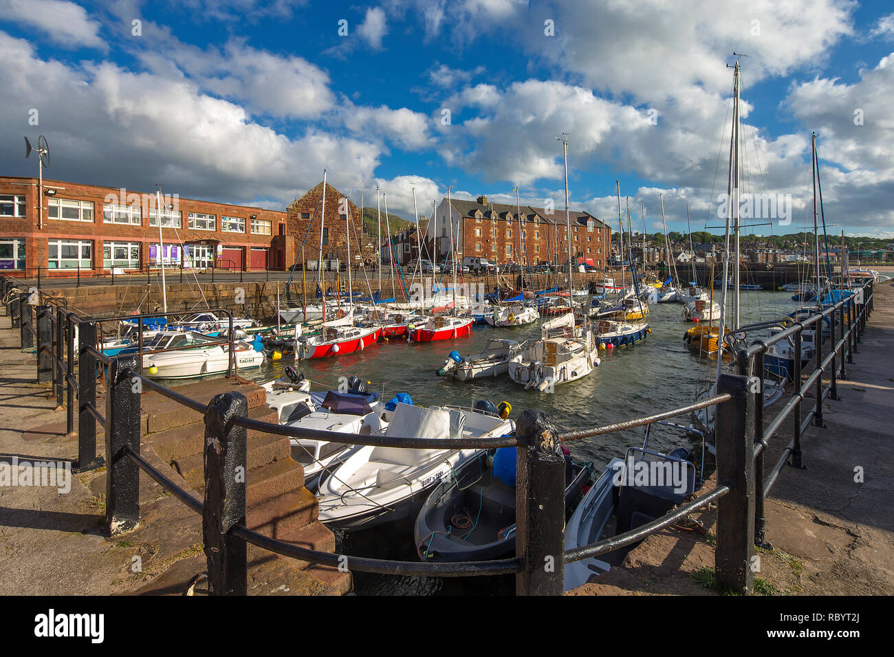 L'été vue panoramique sur North Berwick, East Lothian, Ecosse, Royaume-Uni Banque D'Images