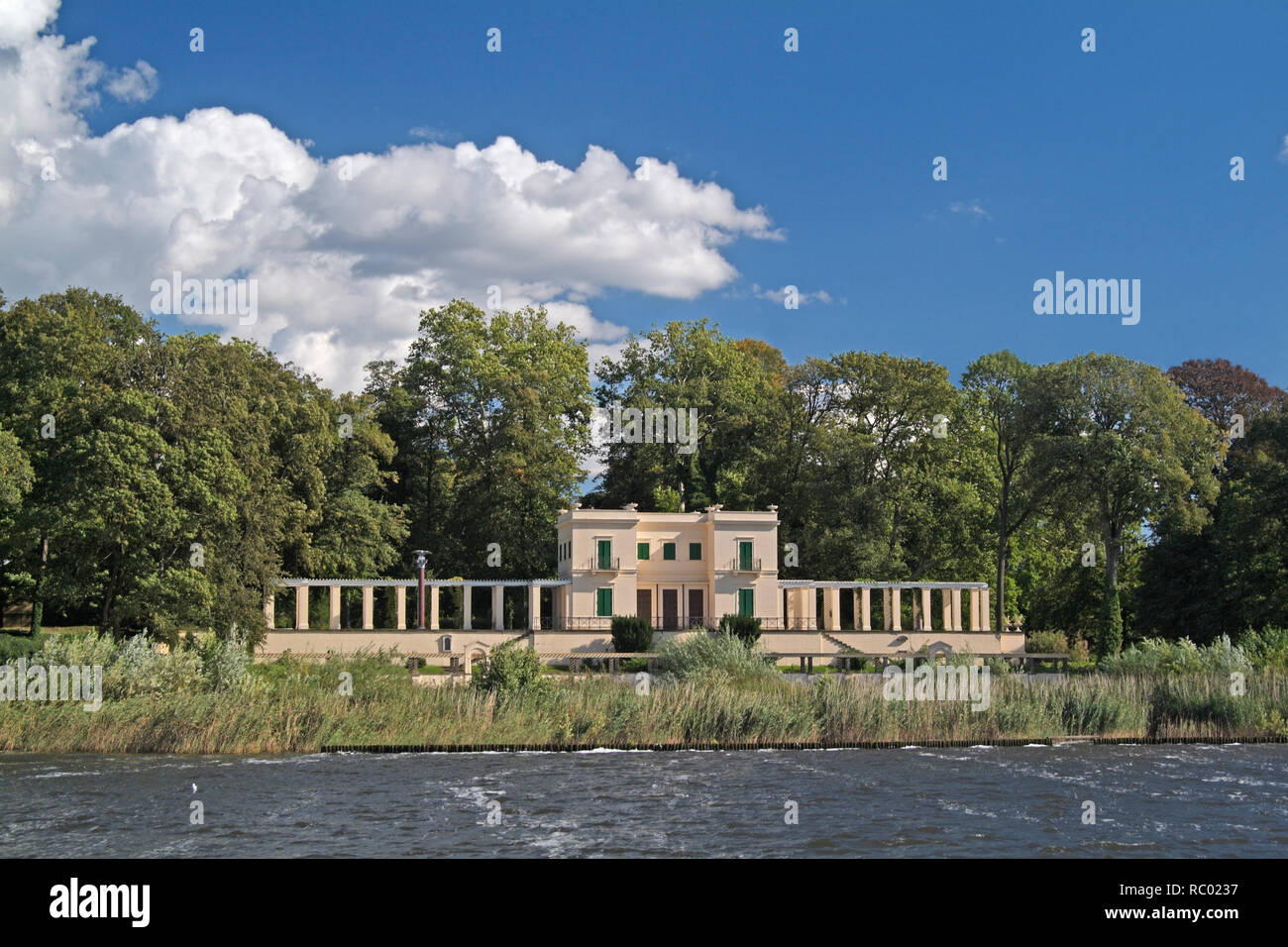 Casino im Park Glienicke, ehemaliges, Billardhaus umgestaltet von Karl Friedrich Schinkel 1824 bis 1825, Potsdam, Brandebourg, Allemagne, Europa | Banque D'Images