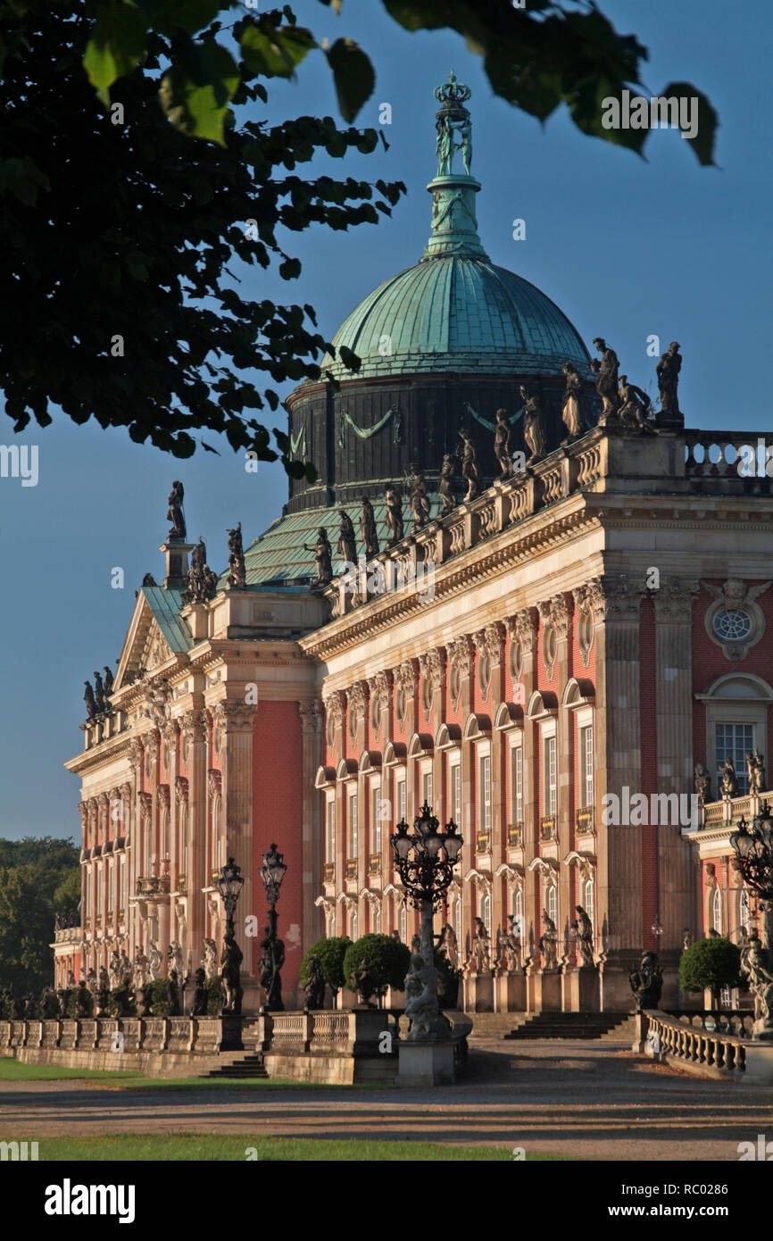 Park Sanssouci, Neues Palais, Potsdam, Brandebourg, Allemagne, Europa | Parc de Sanssouci, Nouveau Palais, Potsdam, Brandebourg, Allemagne, Europe Banque D'Images
