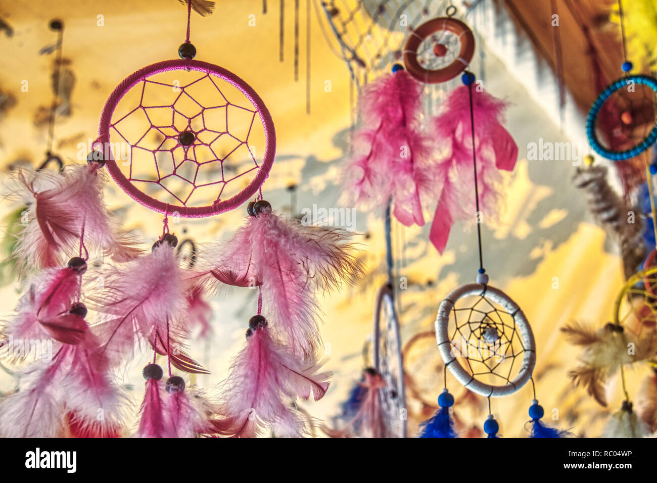 Purple dreamcatcher Banque D'Images