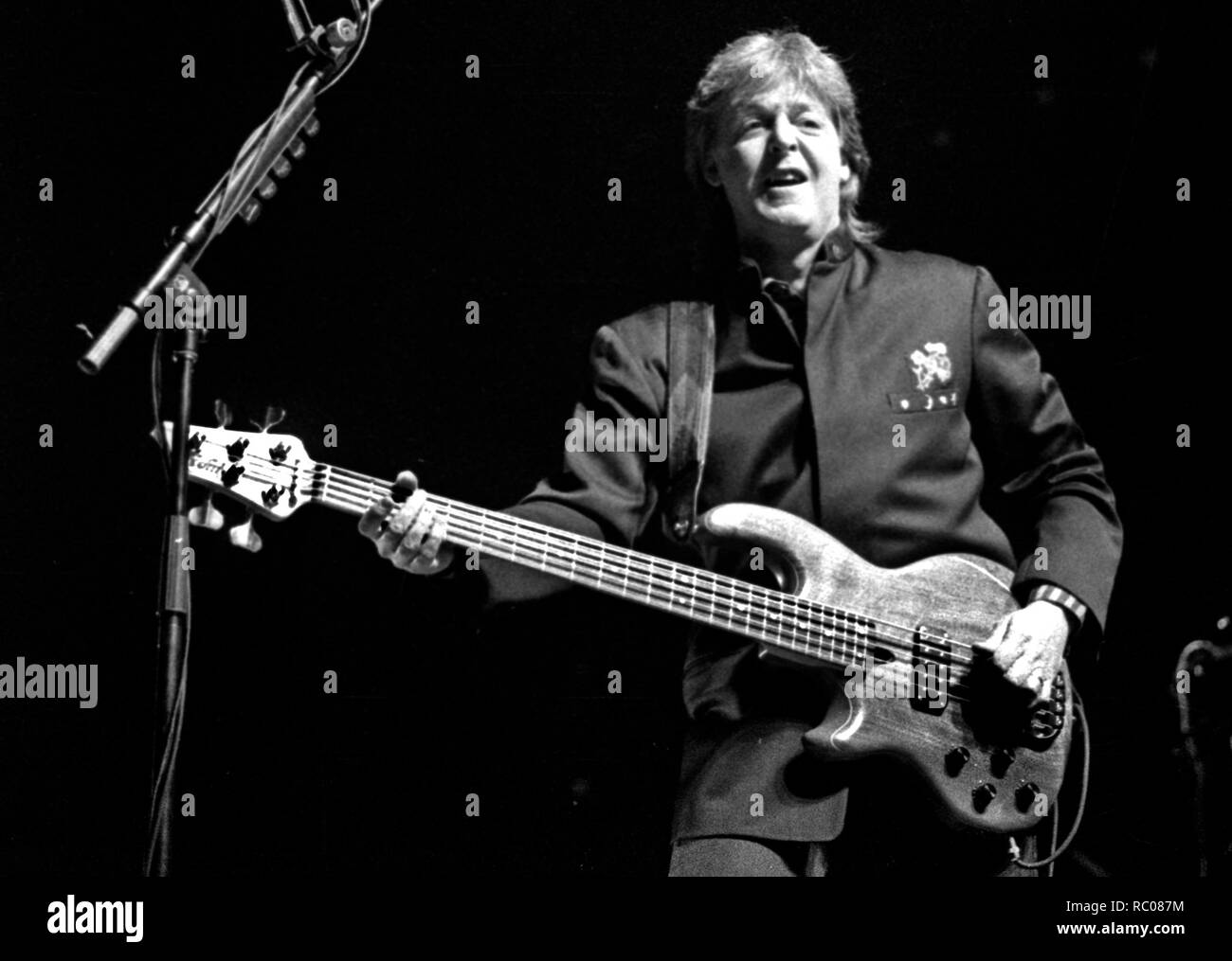 Paul McCartney en concert à l'Centrum à Worcester, MA USA 1990 photo de Bill belknap Banque D'Images