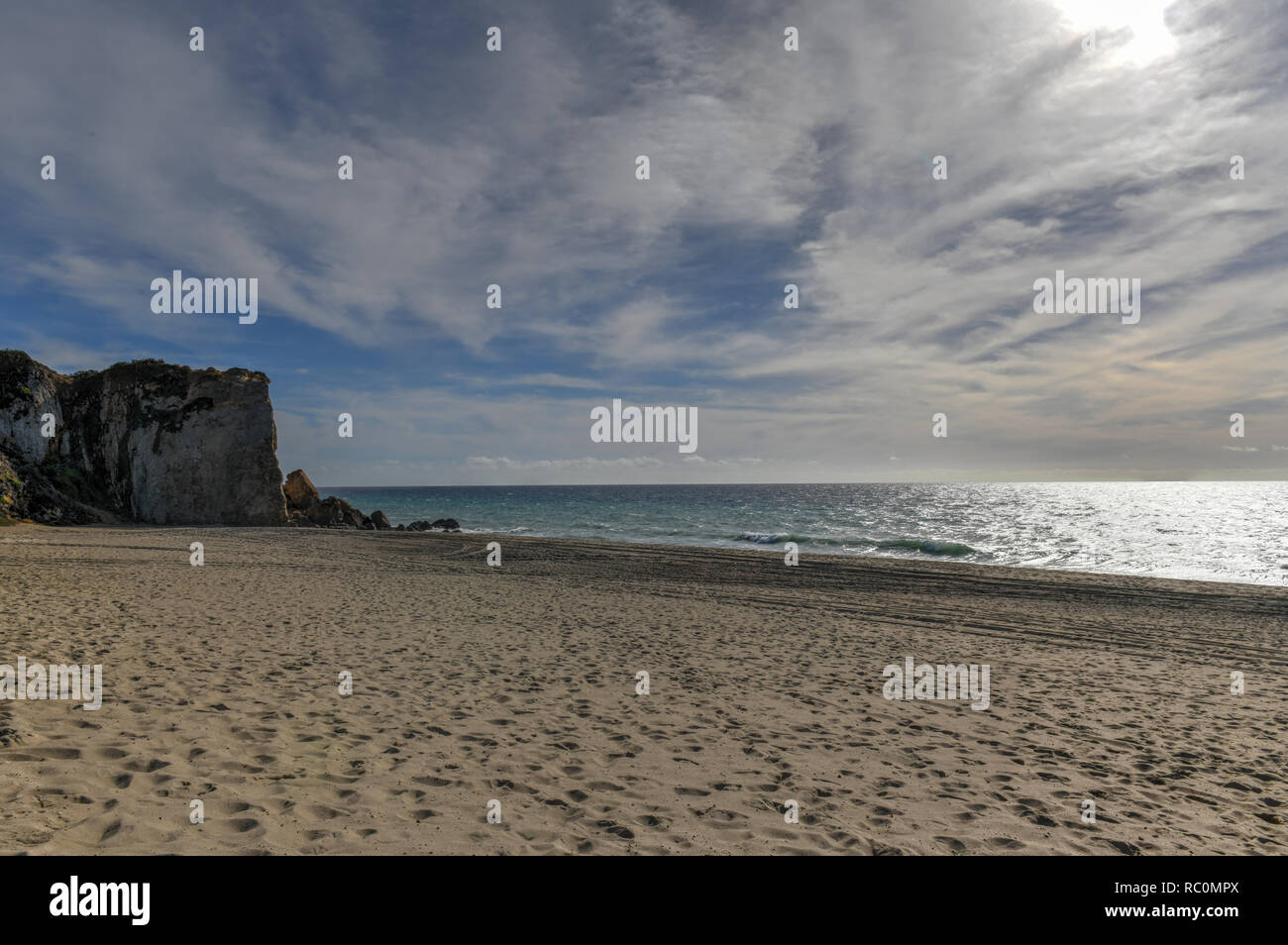 Point Dume State Beach et préserver à Malibu, Californie Banque D'Images