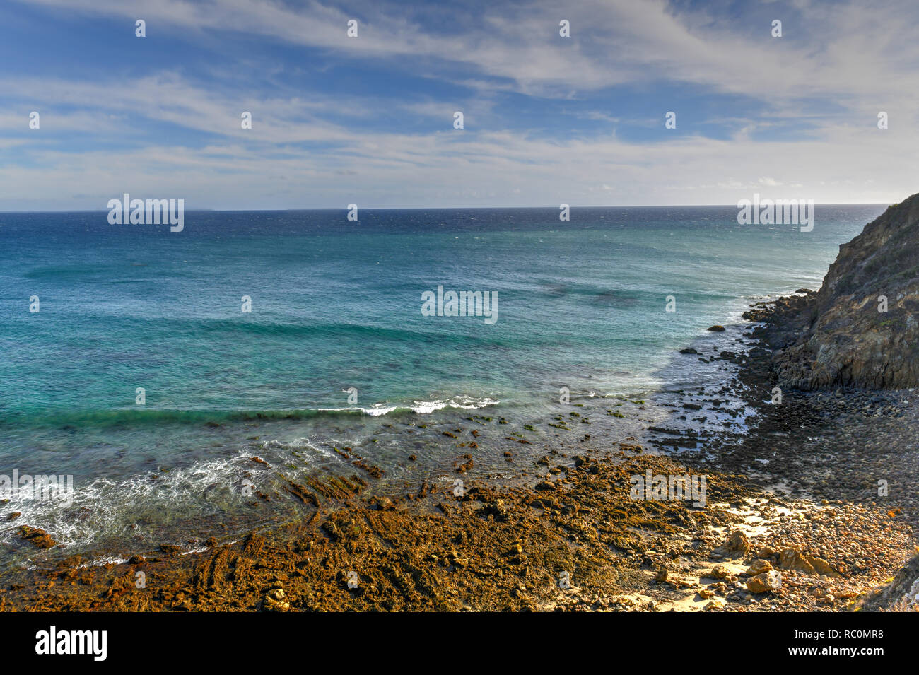 Point Dume State Beach et préserver à Malibu, Californie Banque D'Images