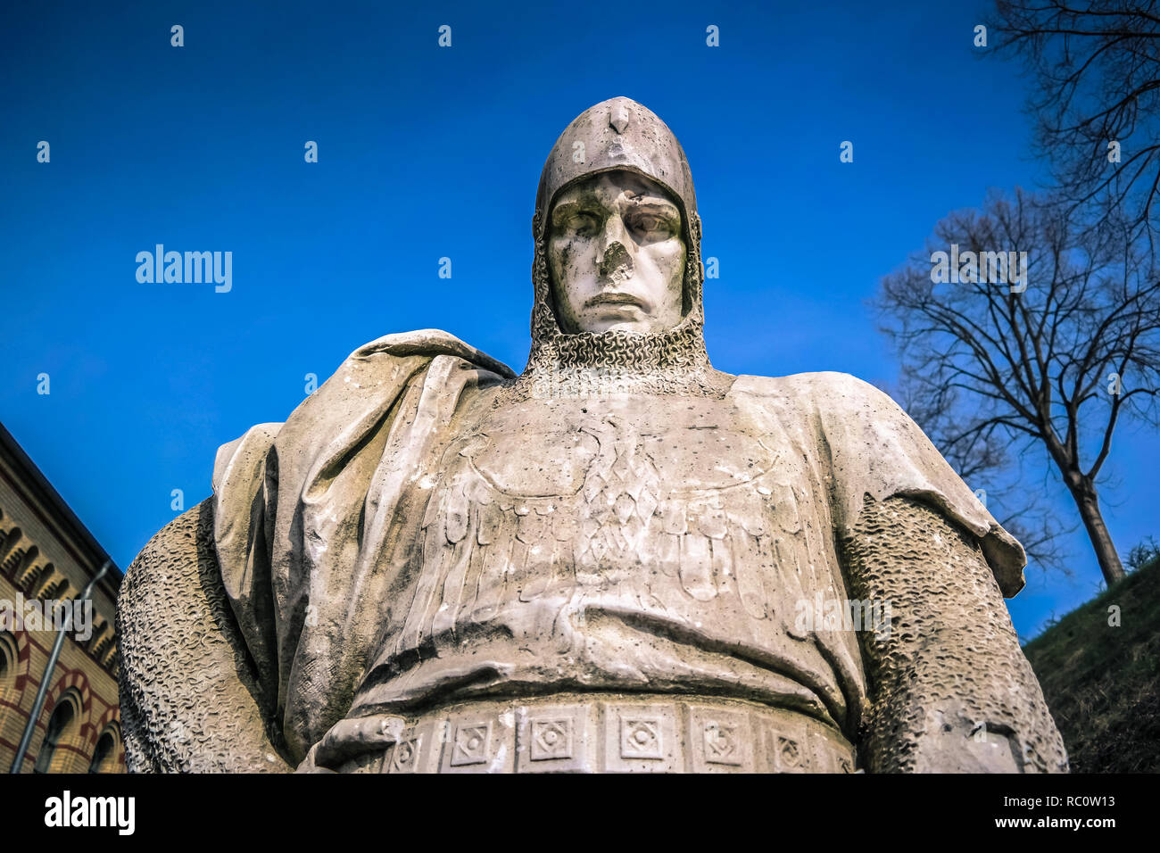 Zitadelle Spandau, Berlin. RITTERSTATUE Banque D'Images