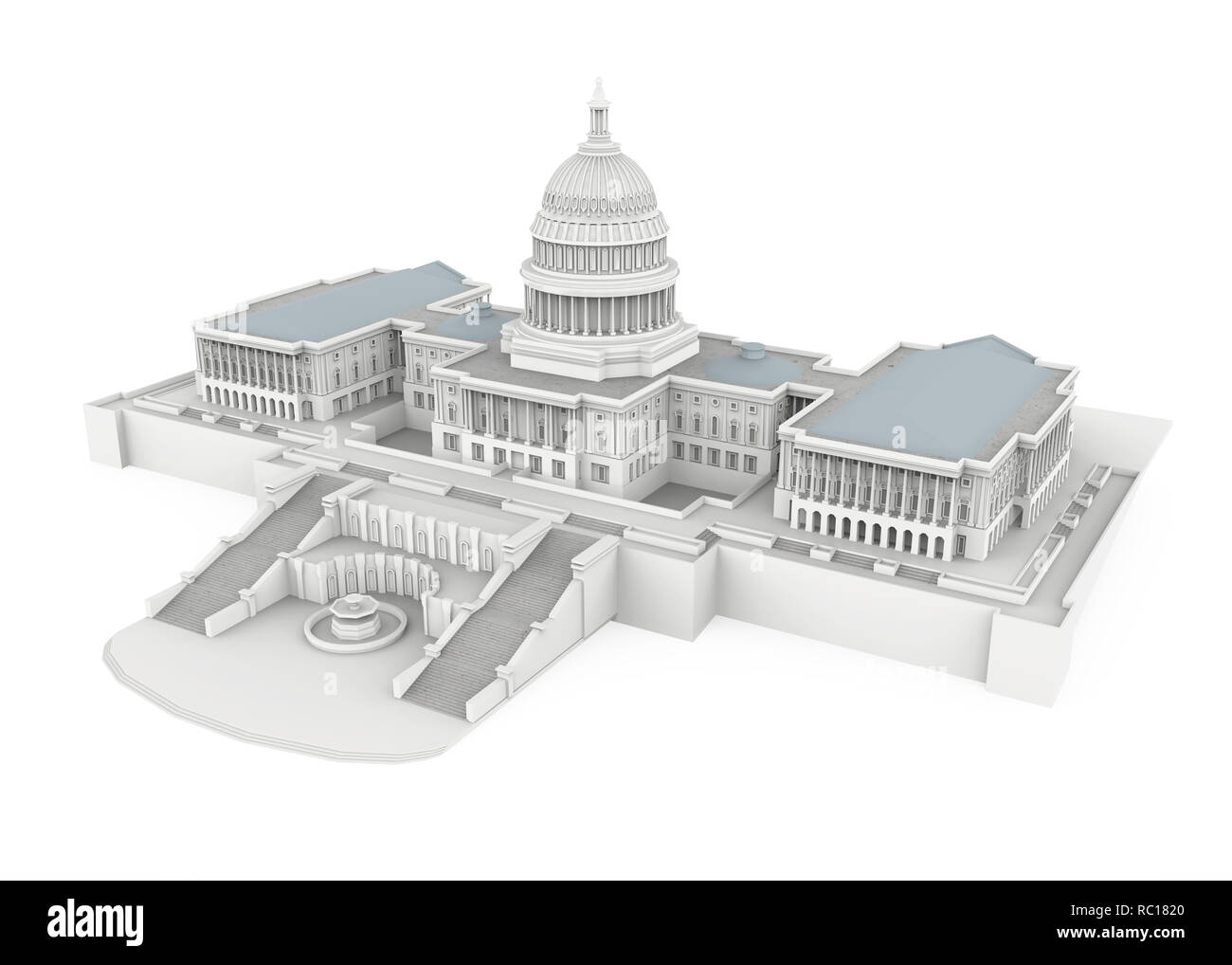 United States Capitol Building Isolated Banque D'Images