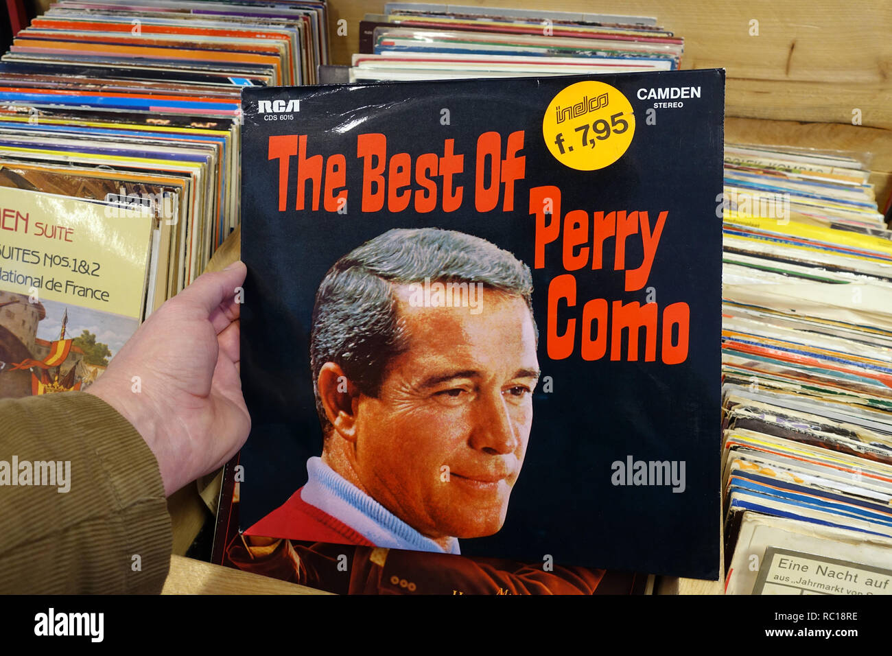 Album : le meilleur de Perry Como Banque D'Images