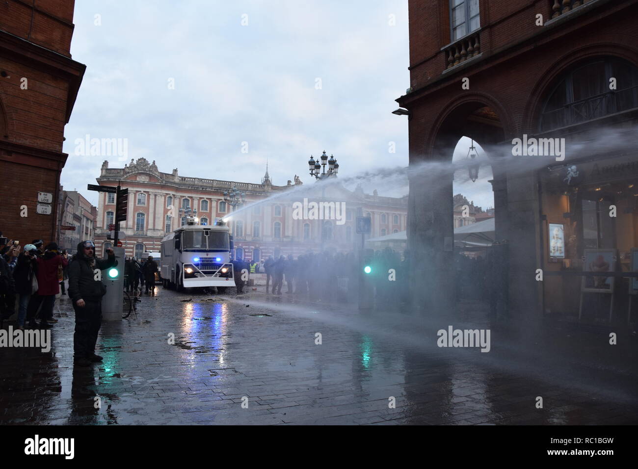 Paris France 12 Janvier 2019 De Graves Affrontements A
