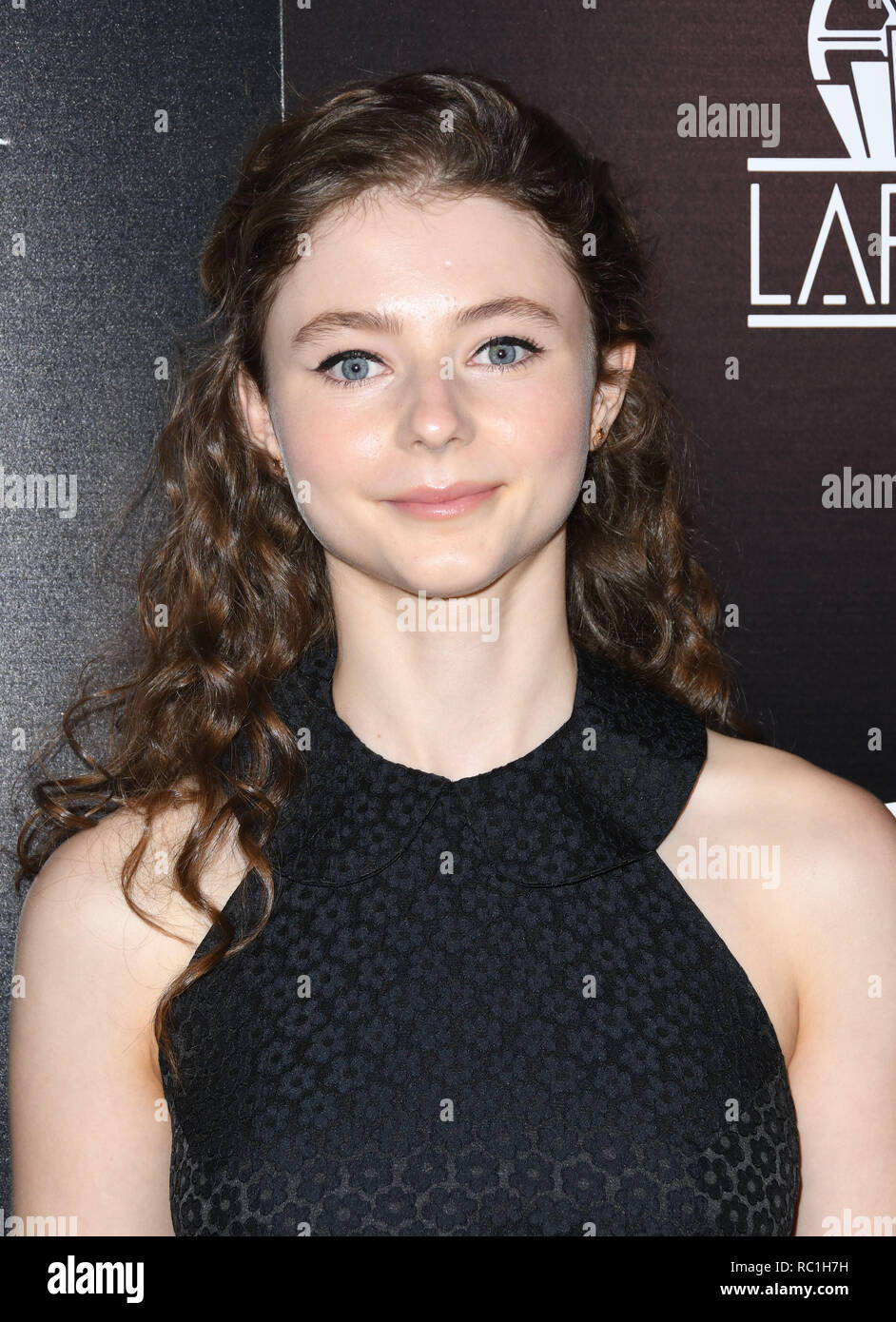 Century City, CA, USA. Jan 12, 2019. 12 janvier 2019 - Century City, Californie - Thomasin McKenzie. La 44e conférence annuelle des Los Angeles Film Critics Association Awards a tenu à l'hôtel InterContinental Los Angeles Century City. Crédit photo : Birdie Thompson/AdMedia Crédit : Birdie Thompson/AdMedia/ZUMA/Alamy Fil Live News Banque D'Images