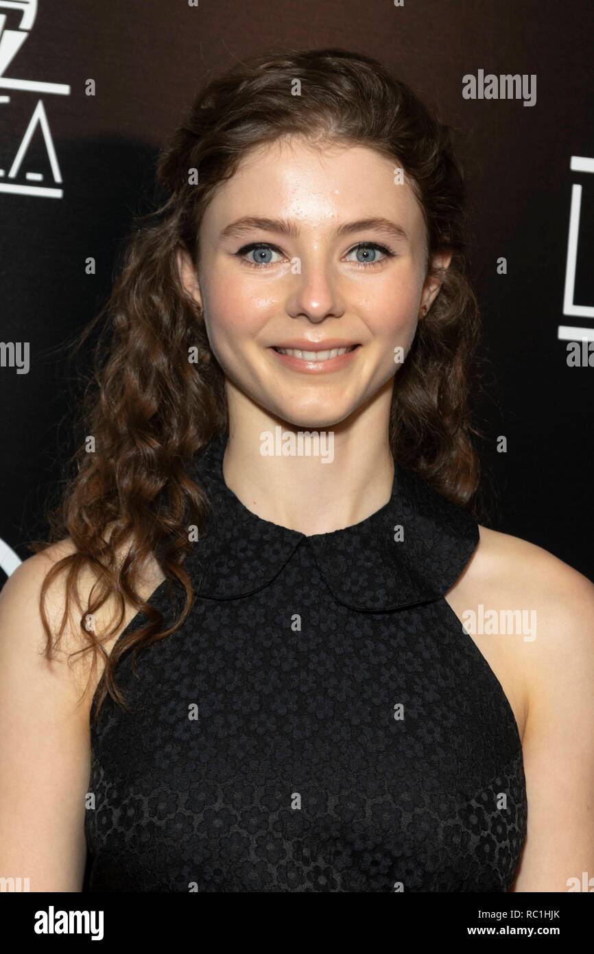 Los Angeles, Californie, USA. 12 janvier, 2019. Thomasin McKenzie assiste à la 44e conférence annuelle des Los Angeles Film Critics Association Awards à l'Hôtel Intercontinental Century City, Los Angeles, Californie, USA, le 12 janvier 2019. | conditions dans le monde entier : dpa Crédit photo alliance/Alamy Live News Banque D'Images