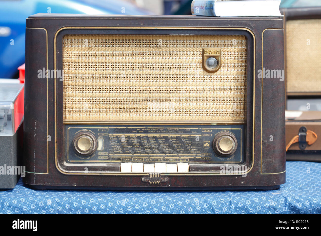 Vieille Radio allemande, Allemagne Photo Stock - Alamy